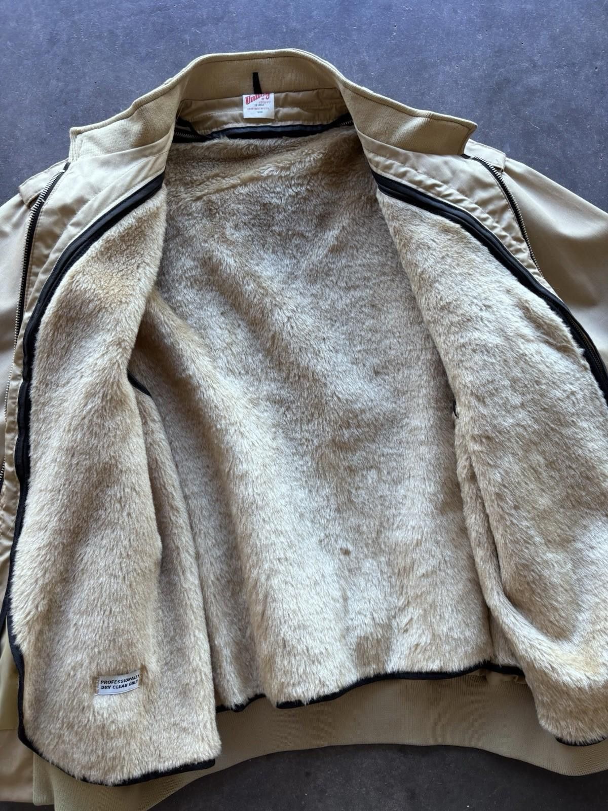 Vintage Vintage 70s Unitog Fur Lined Zip Up Bomber XXL (Actual XL) Size US XXL / EU 58 / 5 - 7 Thumbnail