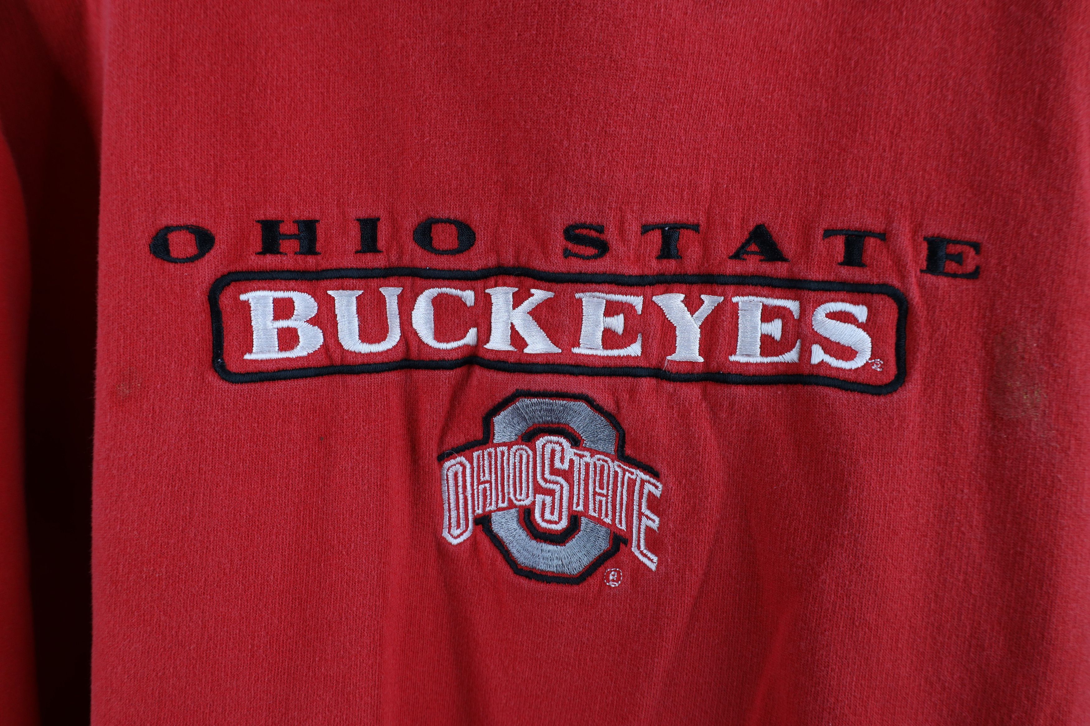Starter × Vintage Vintage 90s Starter Ohio State University Hoodie Sweatshirt Size US L / EU 52-54 / 3 - 6 Thumbnail