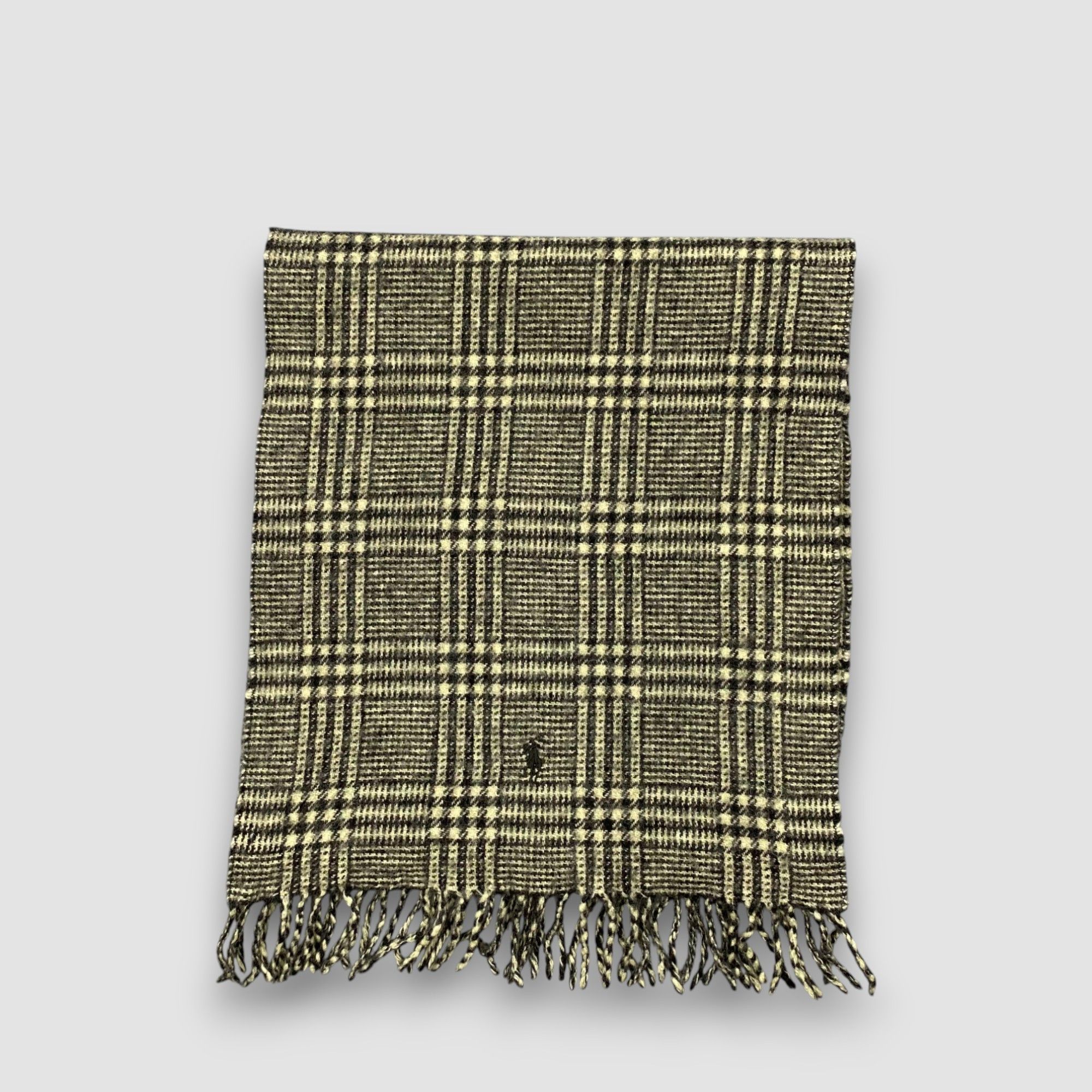 Polo Ralph Lauren Vintage Polo Ralph Lauren Scarf Muffler Wool Fringe Scarves Size ONE SIZE - 3 Thumbnail