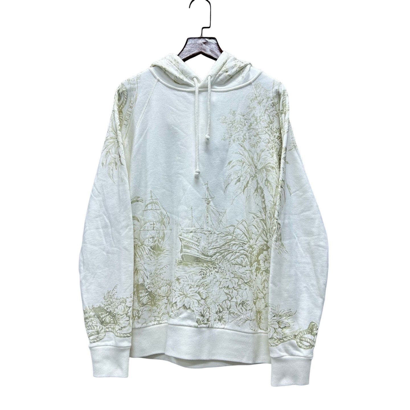 Dior Dior Gold Print Compass Hoodie Size M Size US M / EU 48-50 / 2 - 1 Thumbnail