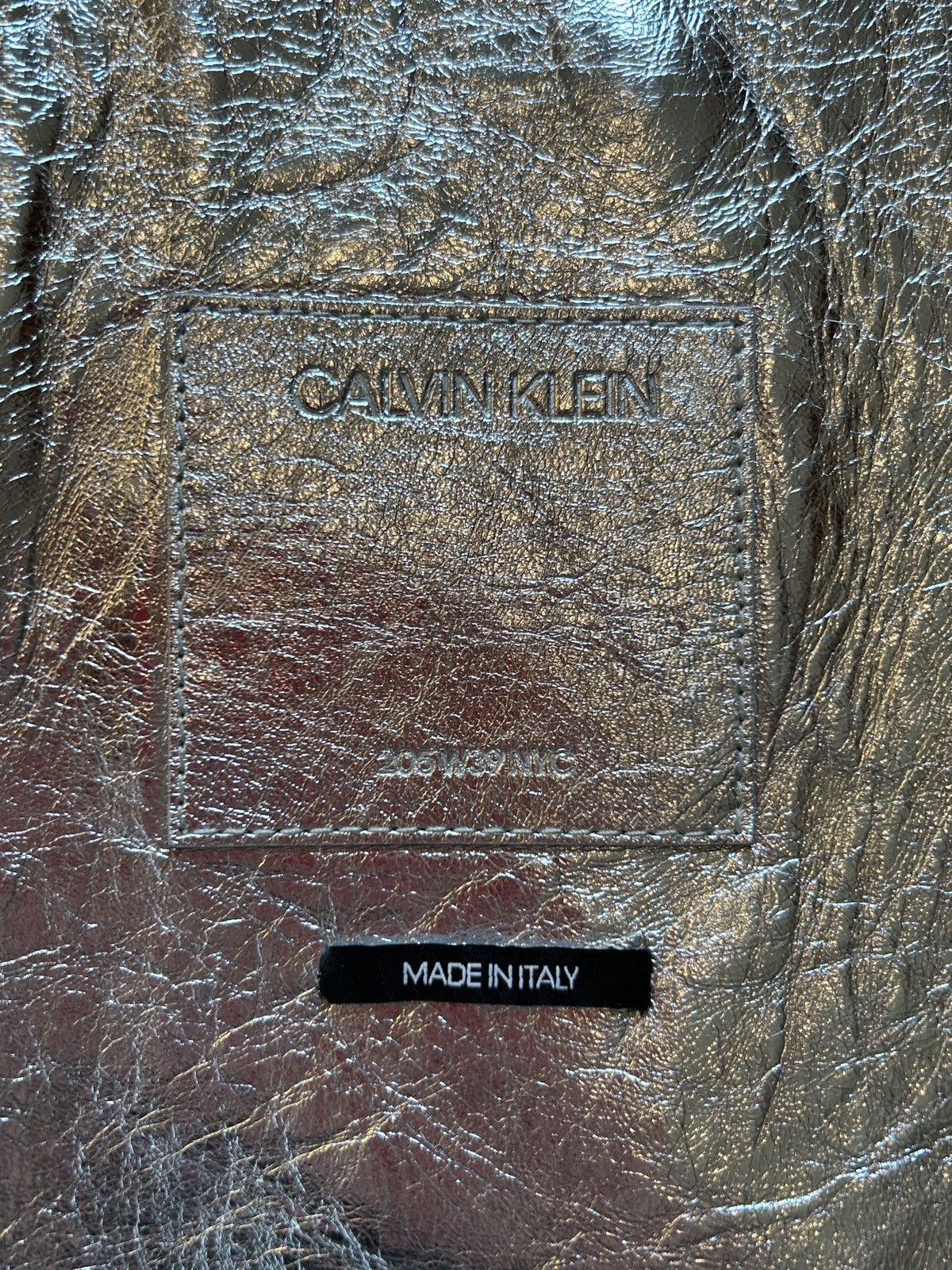 Calvin Klein 205W39NYC × Raf Simons 1/1 FW18 Silver Leather Parka Size US S / EU 44-46 / 1 - 9 Thumbnail
