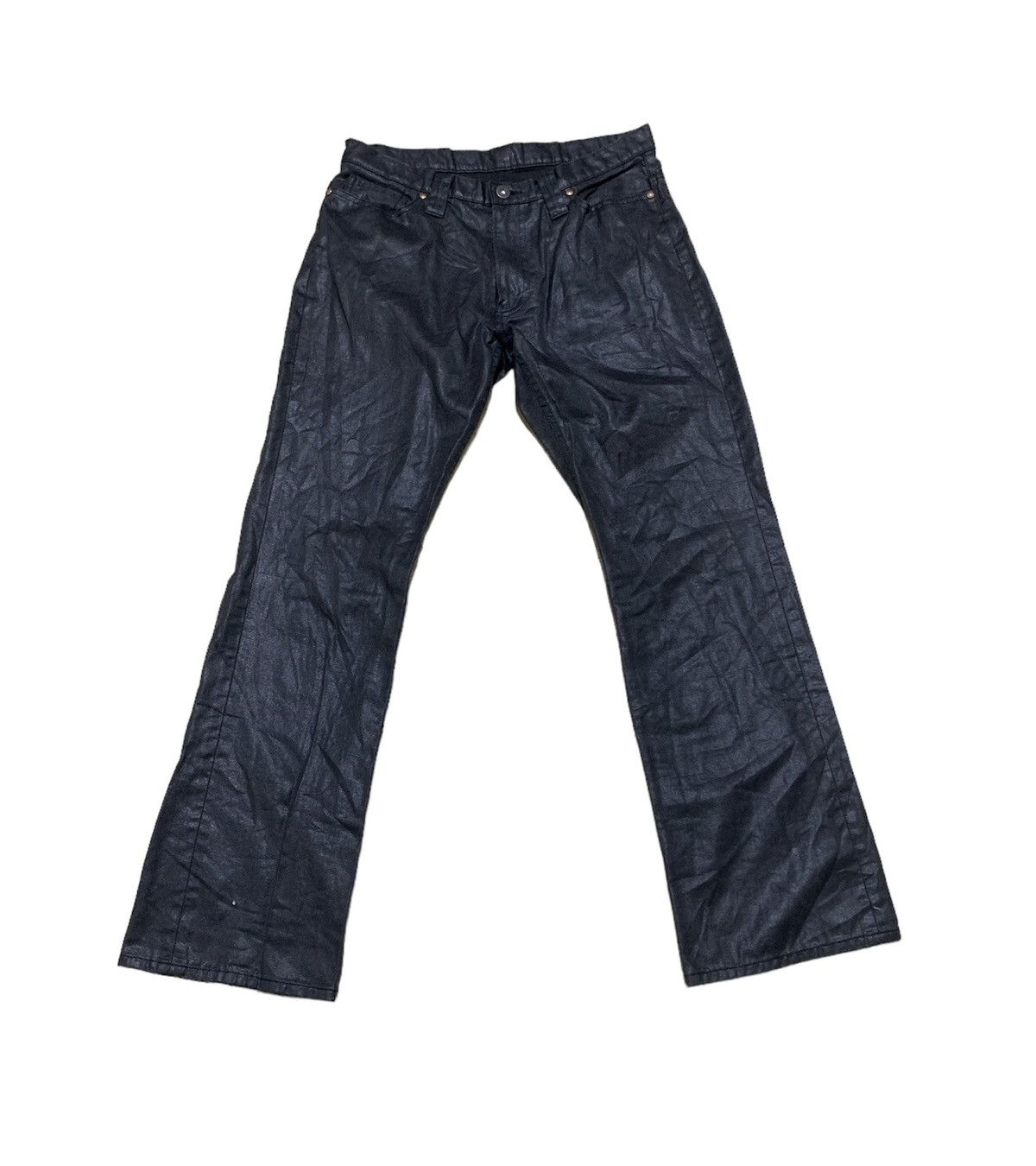 If Six Was Nine Flare Mens Tenoras Flare Jeans oil fabric made in japan Size US 28 / EU 44 - 3 Thumbnail