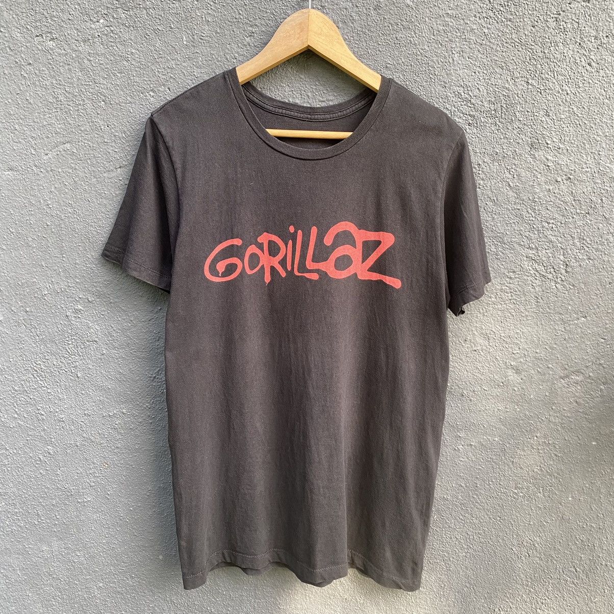 Band Tees Thrashed Faded Gorillaz UK Band Electronic RAP ERD GRUNGE T Size US M / EU 48-50 / 2 - 1 Thumbnail