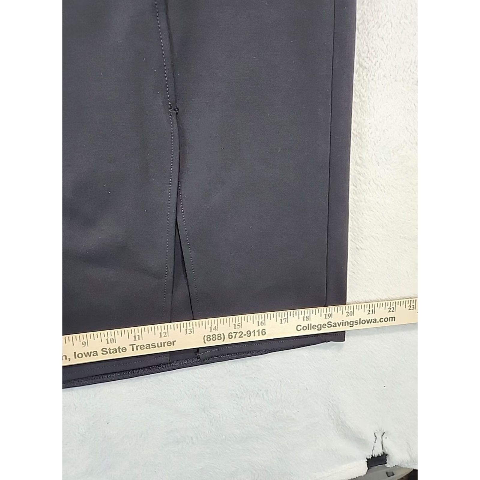 Worthington WORTHINGTON Womens L Black Front Slit Career Business Midi Pencil Skirt Office Size 36" / US 14 / IT 50 - 7 Thumbnail