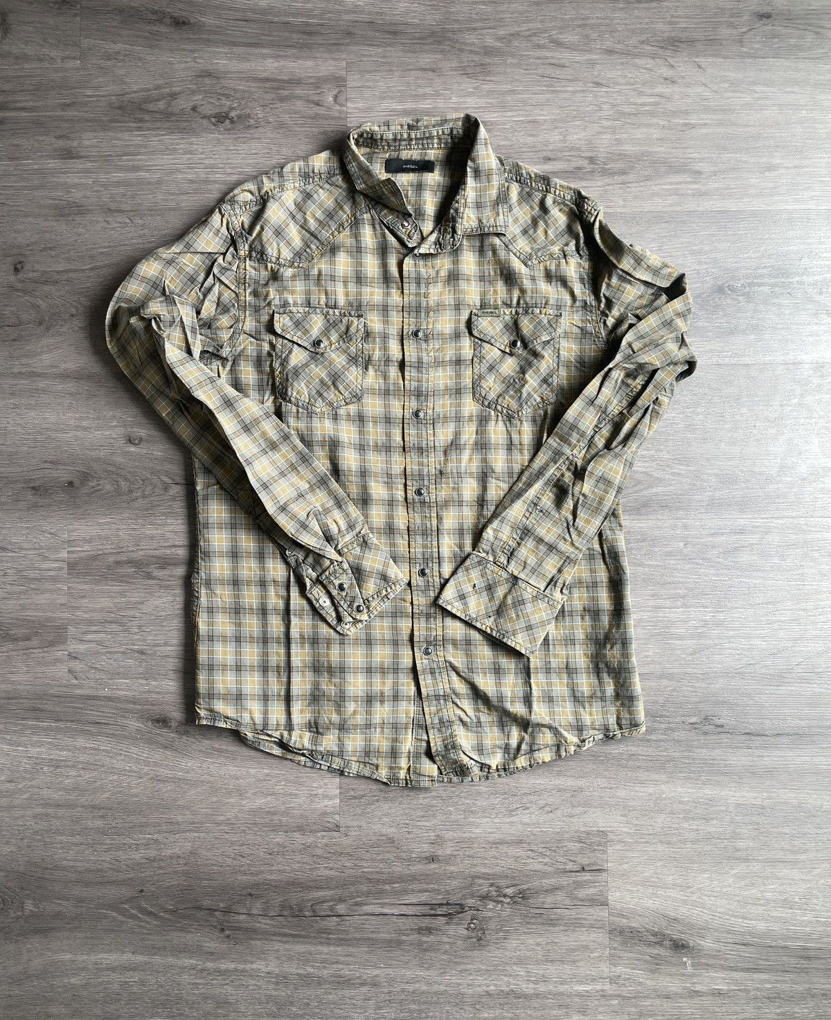 Diesel × Vintage Vintage Diesel “Pearl Snap ” Button-up Shirt (Sz.L) Size US L / EU 52-54 / 3 - 1 Thumbnail