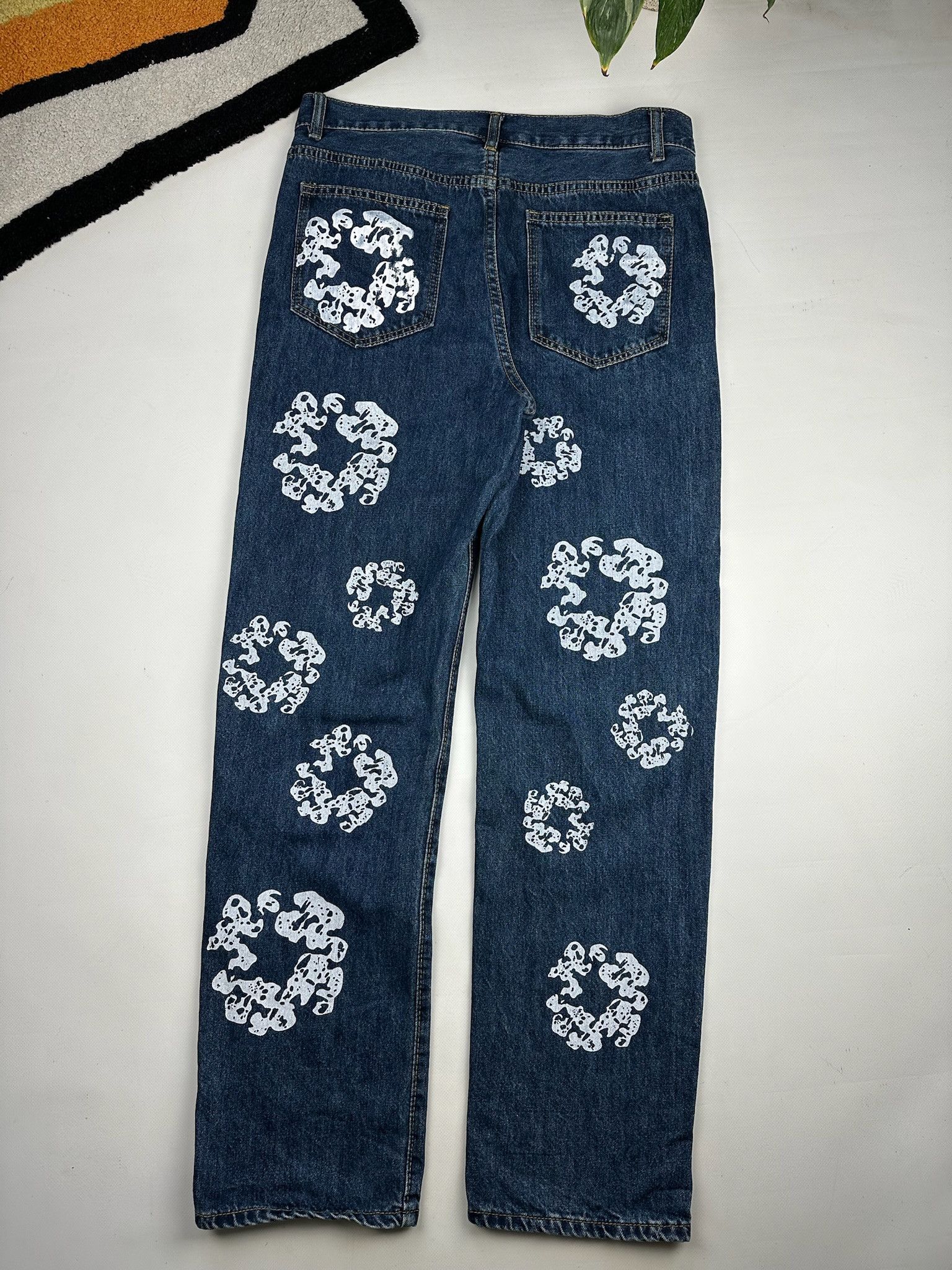 Vintage Custom Art Denim Tears Style Denim Jeans Size US 34 / EU 50 - 7 Thumbnail