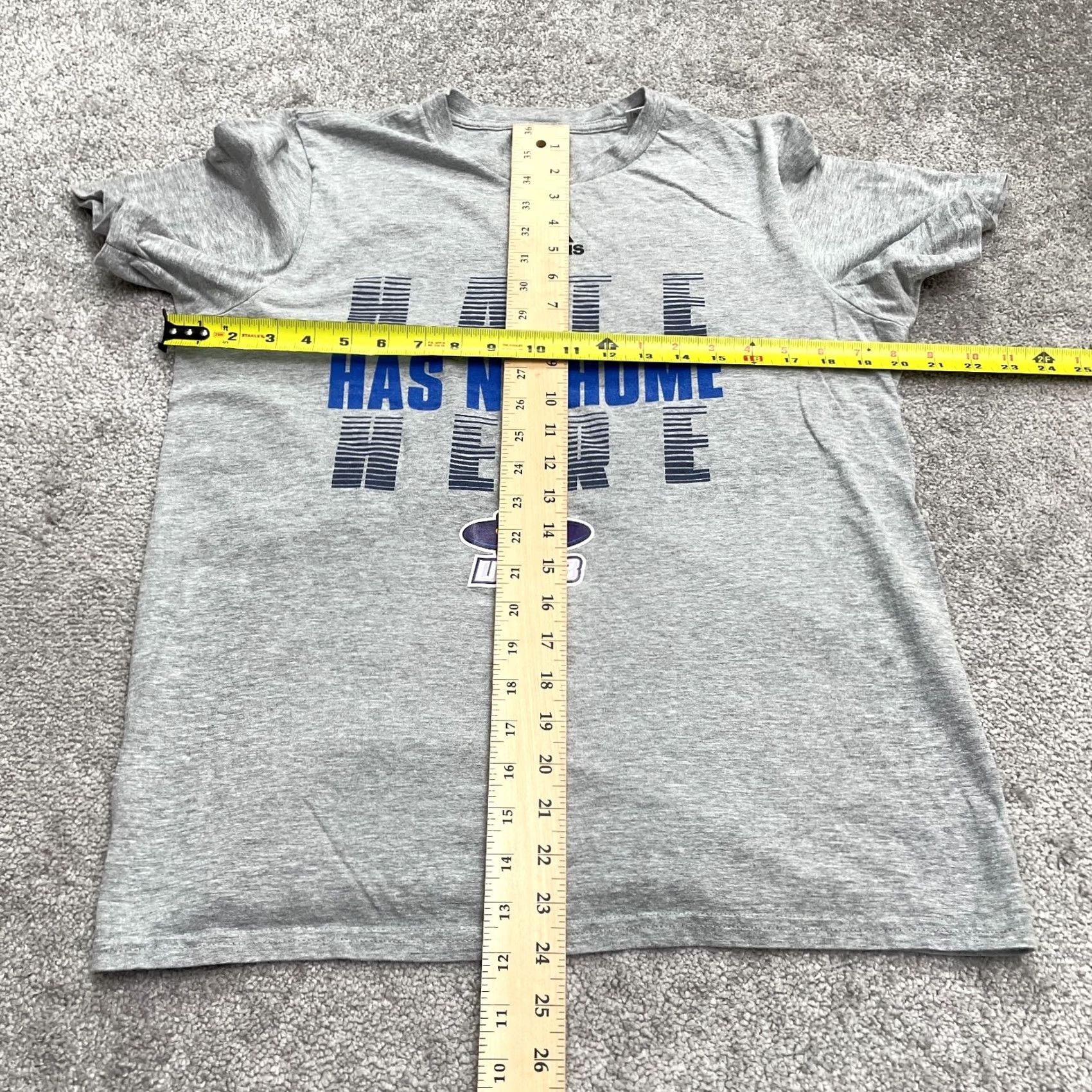 Adidas Adidas Amplifier Tee Graphic T-Shirt Womens Medium Gray Crew Neck Casual Top Size M / US 6-8 / IT 42-44 - 7 Thumbnail