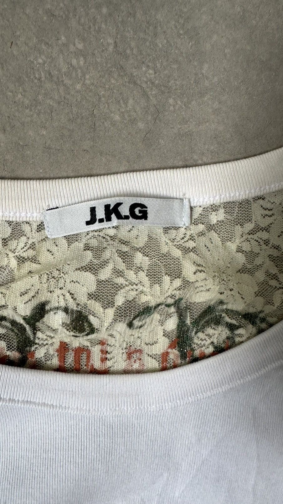 Japanese Brand VINTAGE J.K.G JAPAN POEMS TEE Size US S / EU 44-46 / 1 - 7 Thumbnail