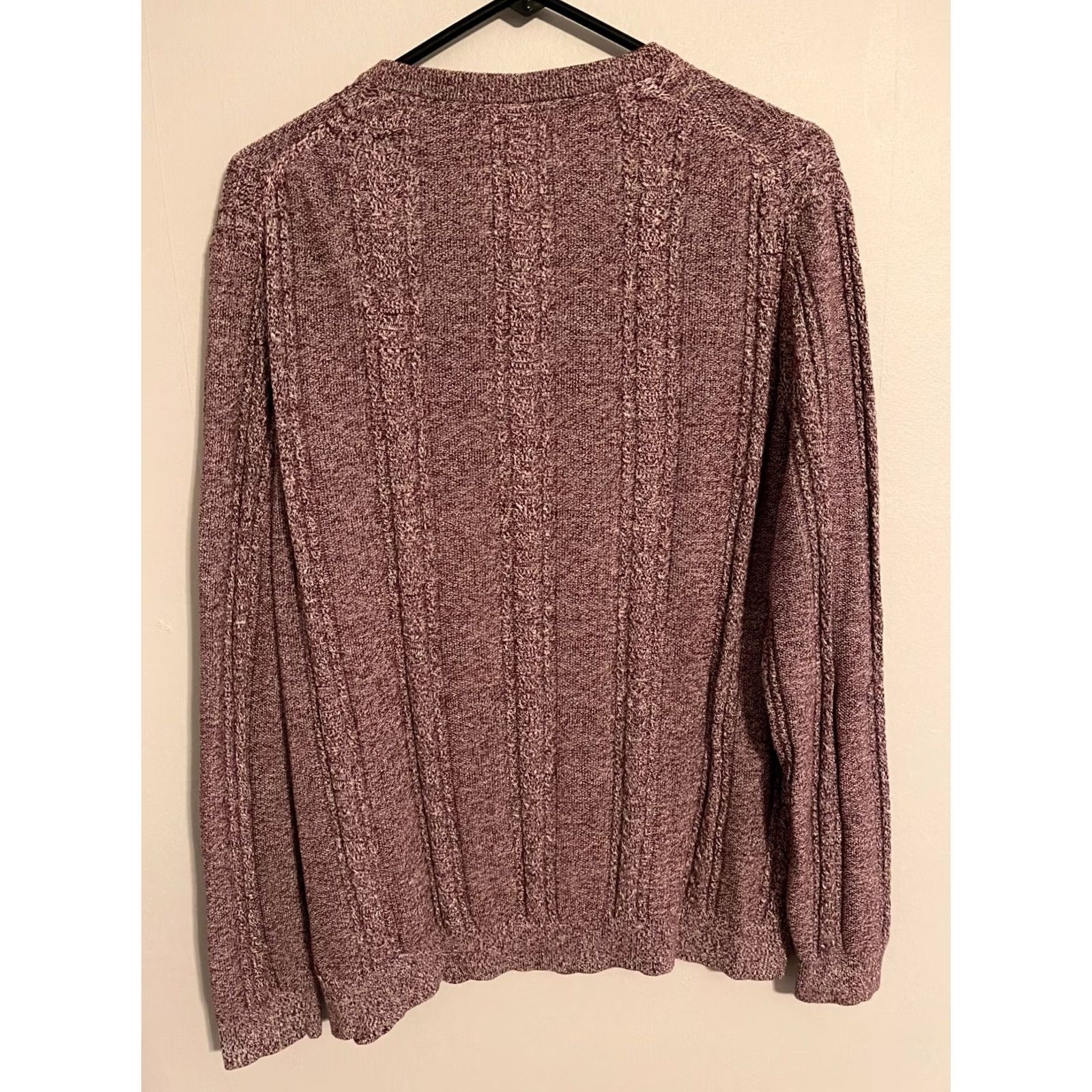 Tommy Bahama Tommy Bahama Sweater Pullover Knit Silk Cotton Blend Burgundy Men's Large L Size US L / EU 52-54 / 3 - 3 Thumbnail