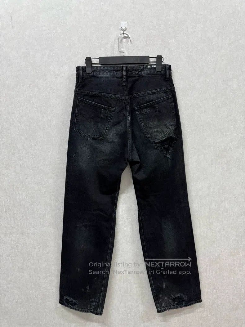 Balenciaga Balenciaga size S Destroyed Ripped Denim Pants Size US 27 - 3 Thumbnail