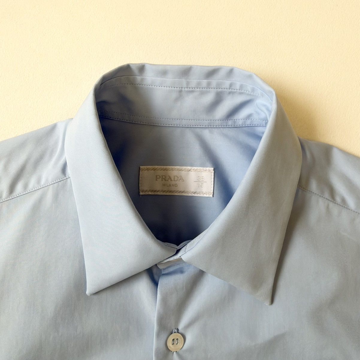 Prada S/S 24 Light Blue Cotton Boxy Fit Shirt Size US S / EU 44-46 / 1 - 4 Thumbnail