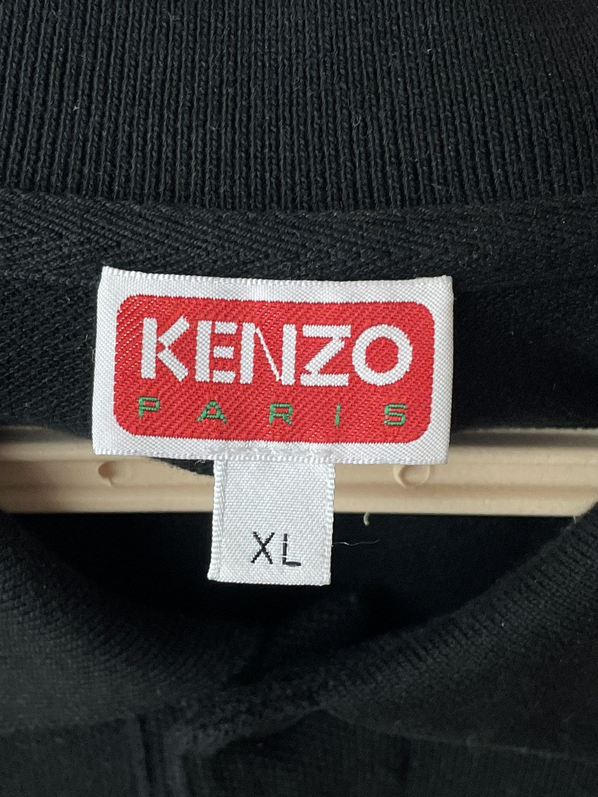 Kenzo KENZO Paris Crest Flower Logo Men's XL Black Polo Shirt Size US XL / EU 56 / 4 - 6 Thumbnail