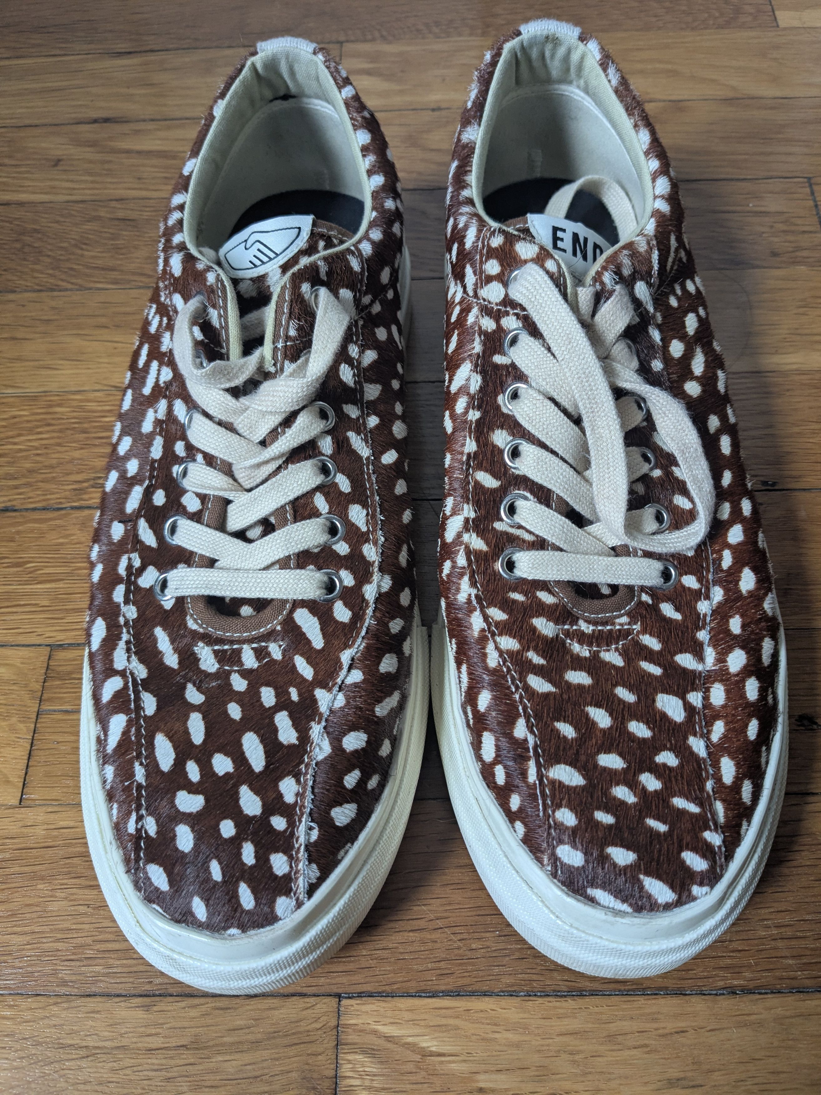 Stepney Workers Club END collaboration ponyhair sneakers Size US 12 / EU 45 - 1 Thumbnail