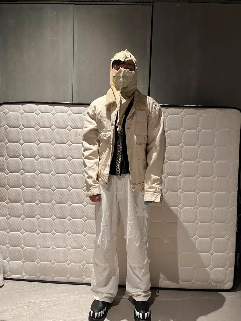 Helmut Lang HELMUT LANG Sheep's wool denim cowboy jacket Size US M / EU 48-50 / 2 - 9 Thumbnail