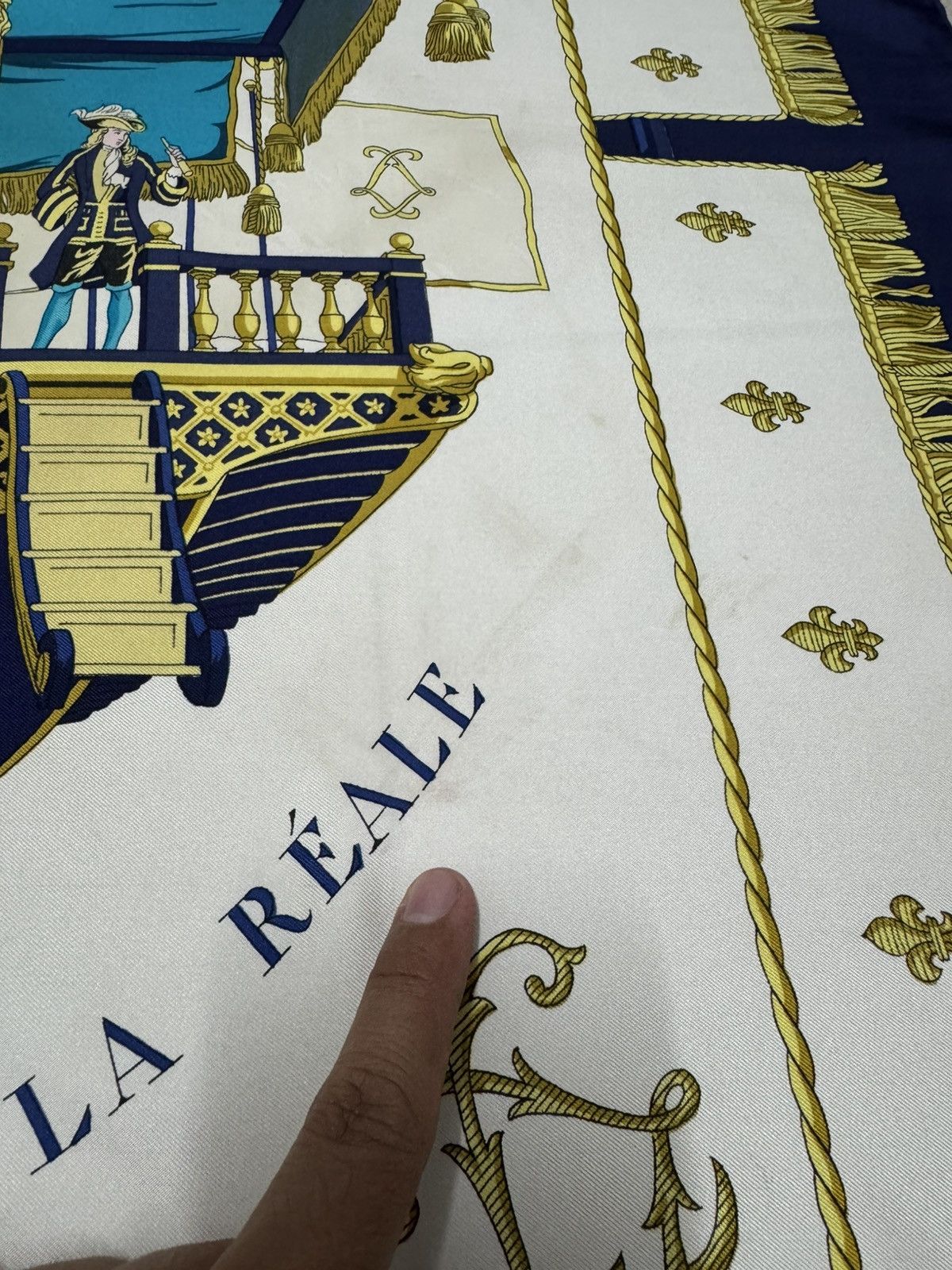 Hermes HERMES PARIS VUE DU CAROSSE DE LA GALERE LA REALE 1953 SCARF Size ONE SIZE - 10 Thumbnail