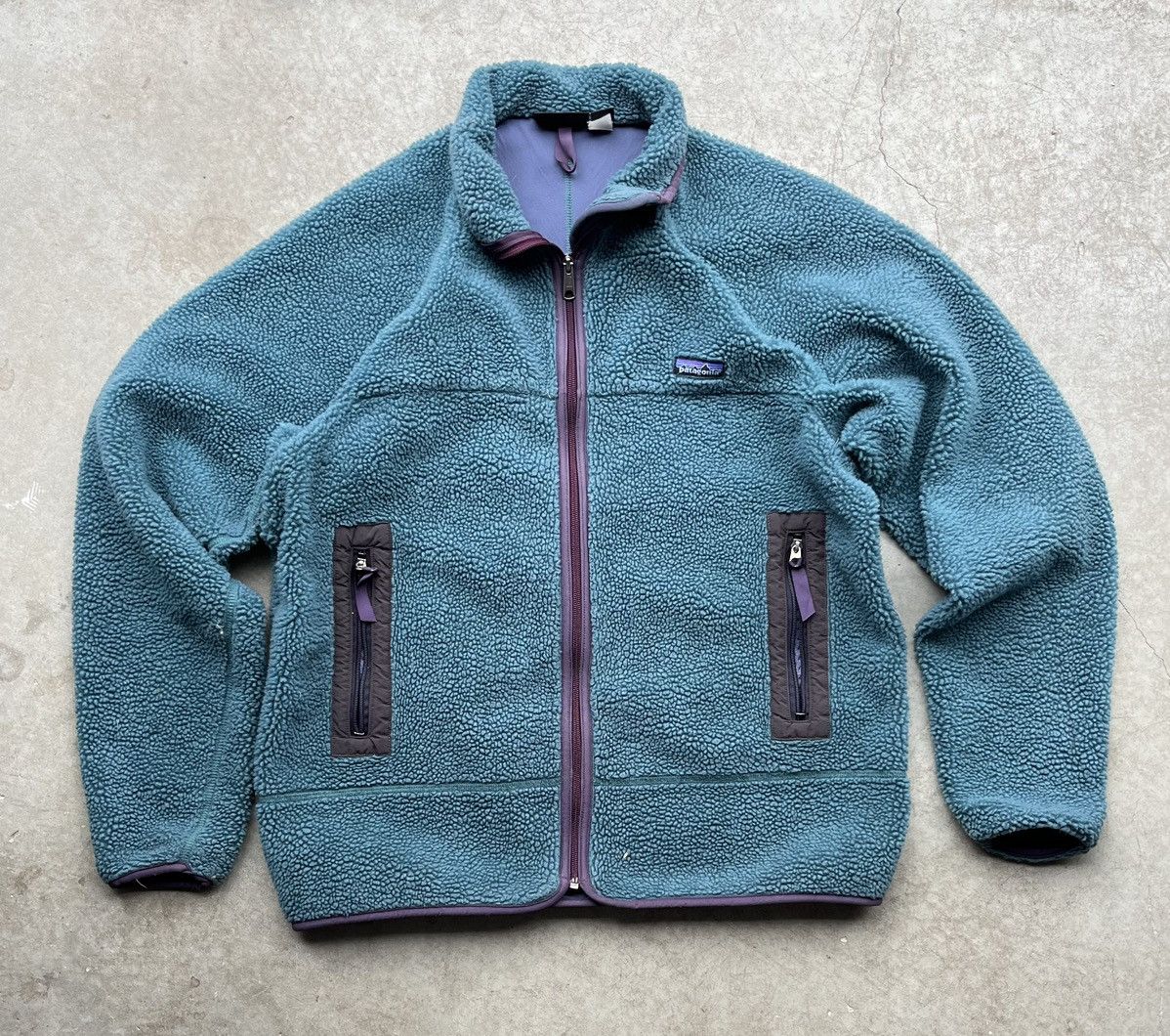 Image of Patagonia Retro-X Deep Pile Fleece Jacket in Blue, Men's (Size XL)