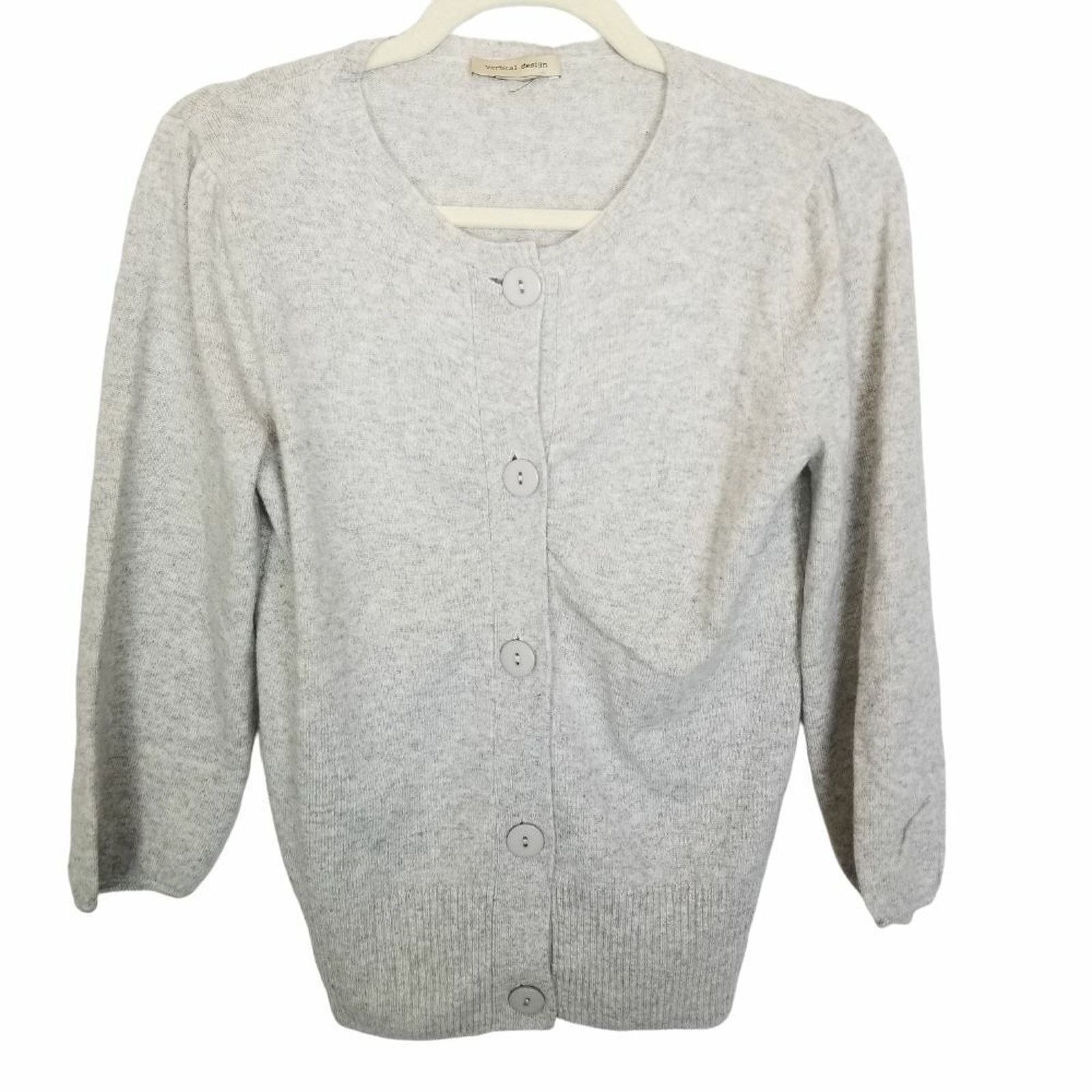 Vintage Vertical Design Womens Cashmere Sweater Cardigan Luxury S Size S / US 4 / IT 40 - 1 Thumbnail