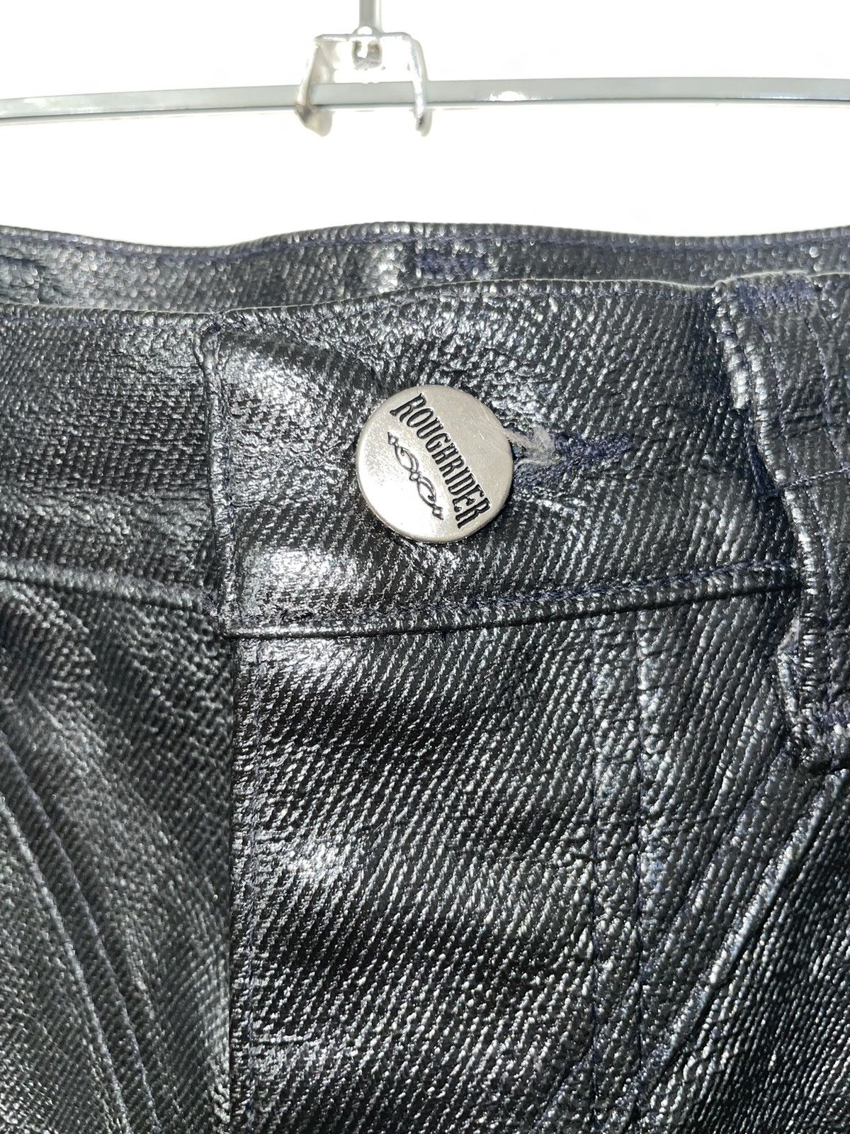 Vintage VINTAGE ROUGH RIDER CIRCLE T FAUX LEATHER WESTERN PANTS Size 28" / US 6 / IT 42 - 4 Thumbnail