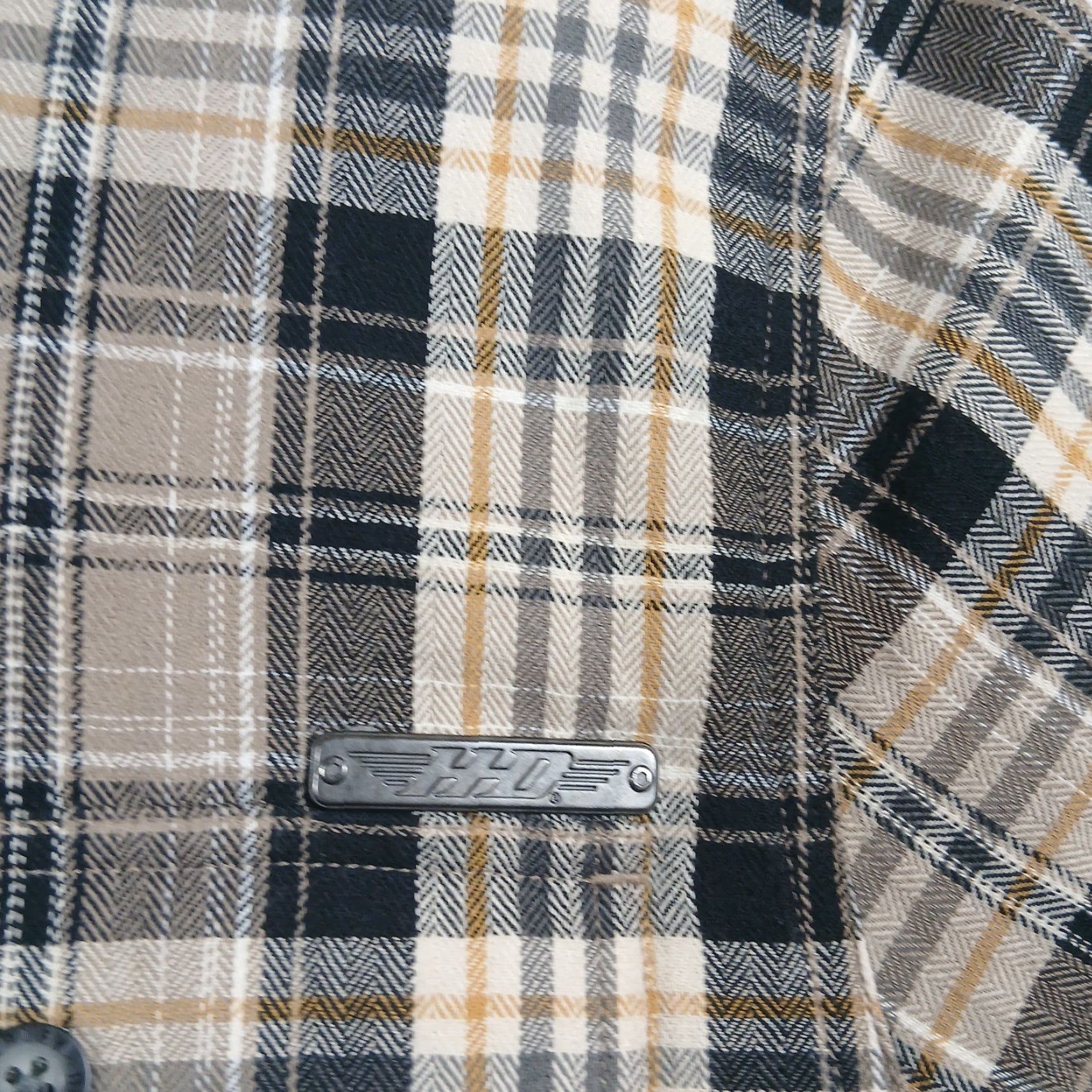 Harley Davidson Harley Davidson Button Up Shirt Mens XL Extra Large Brown Plaid Size US XL / EU 56 / 4 - 4 Thumbnail