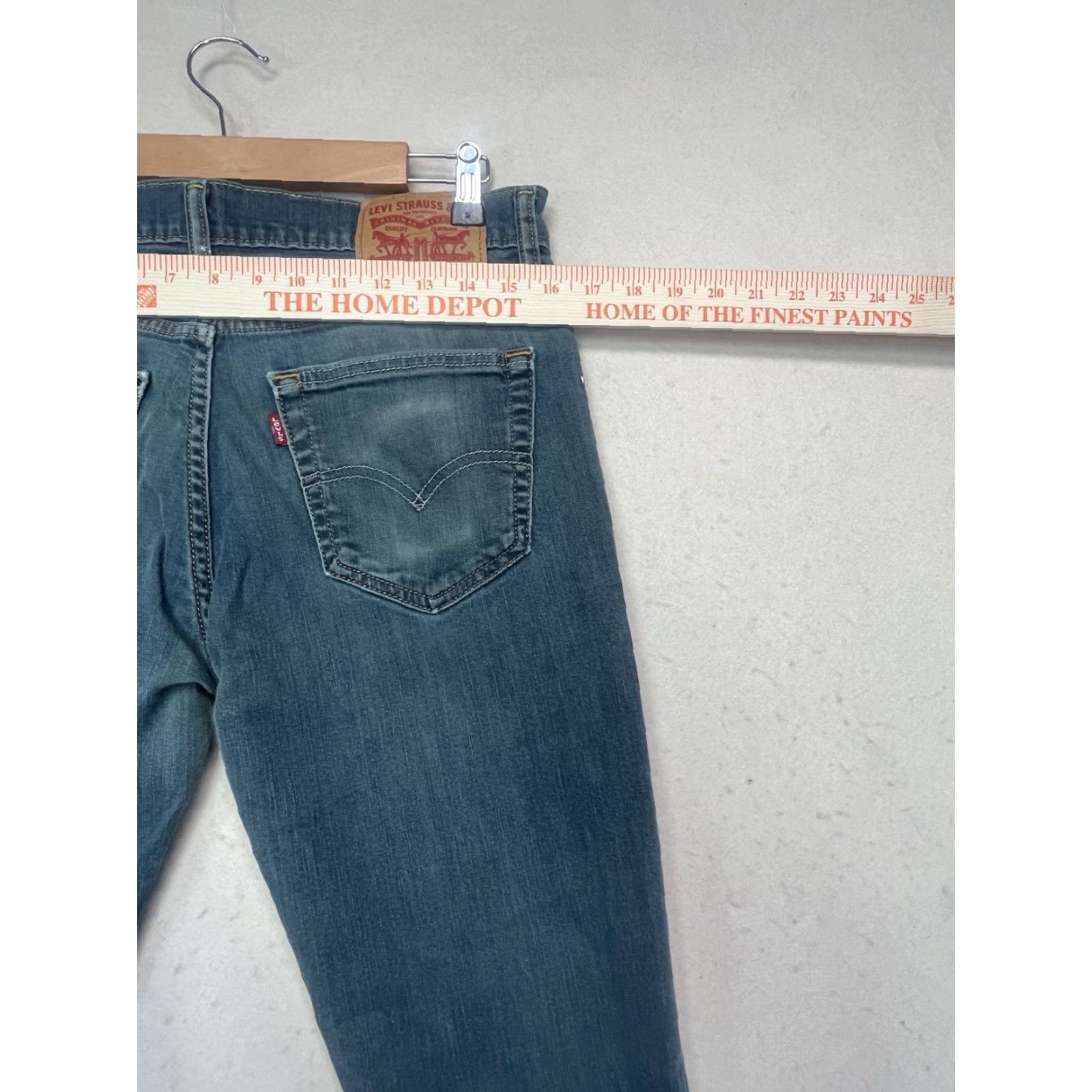 Levi's Levi's Jeans 511 Slim Skinny 32 Men Blue Cotton Stretch Denim 5-Pocket Inseam 28 See All Pics Regular Rise High Rise Stretc h Size US 32 / EU 48 - 3 Thumbnail