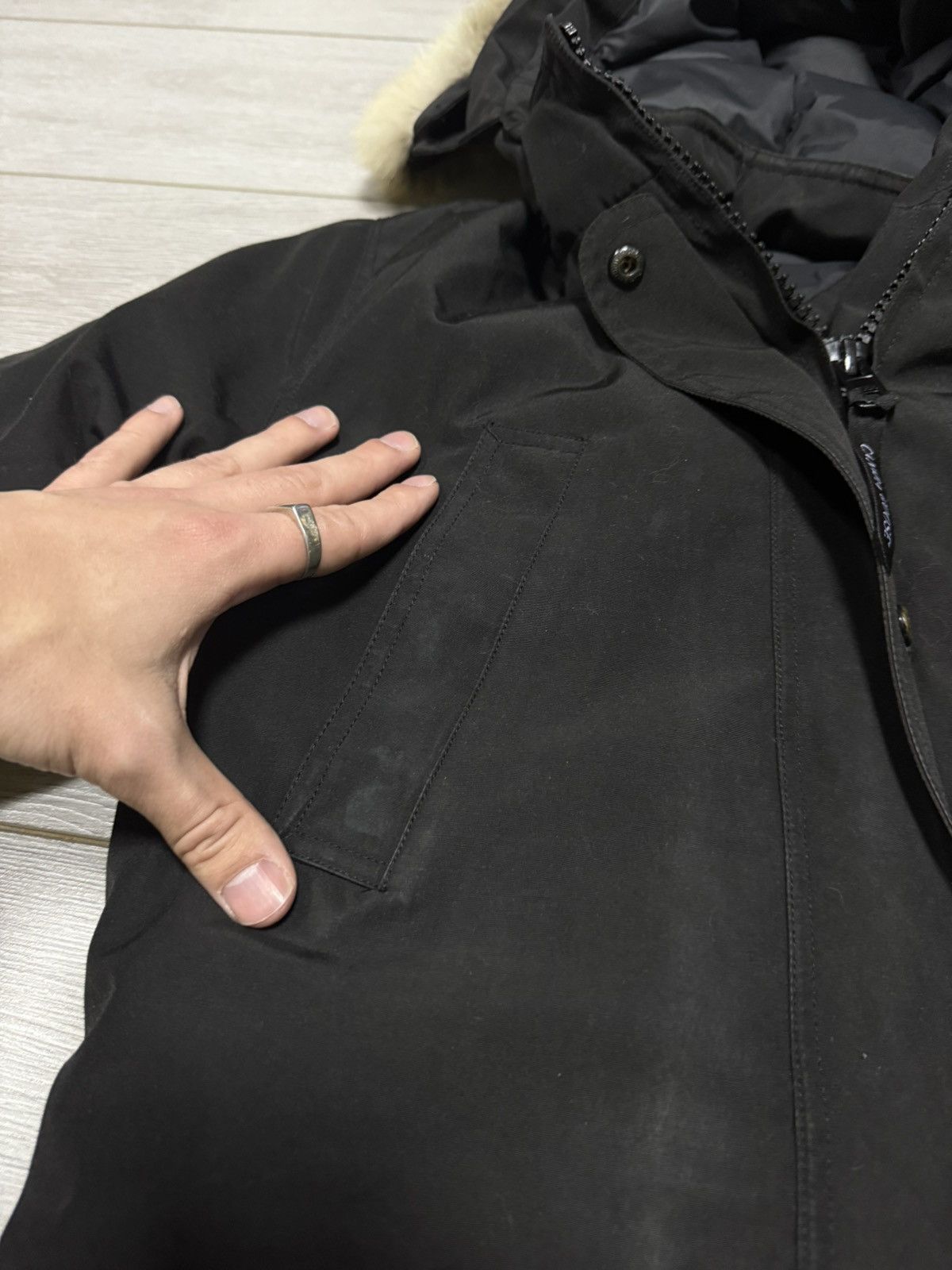 Canada Goose × Vetements Canada Goose Trillium Parka down jacket hood Coyote fur Size M / US 6-8 / IT 42-44 - 14 Thumbnail