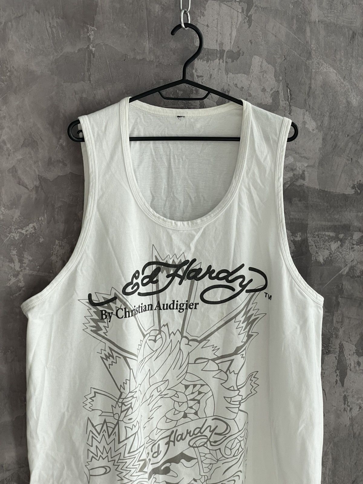 Hysteric Glamour VINTAGE Y2K ED HARDY 2 SIDES TANK TOP RARE TEE Size US XXL / EU 58 / 5 - 7 Thumbnail