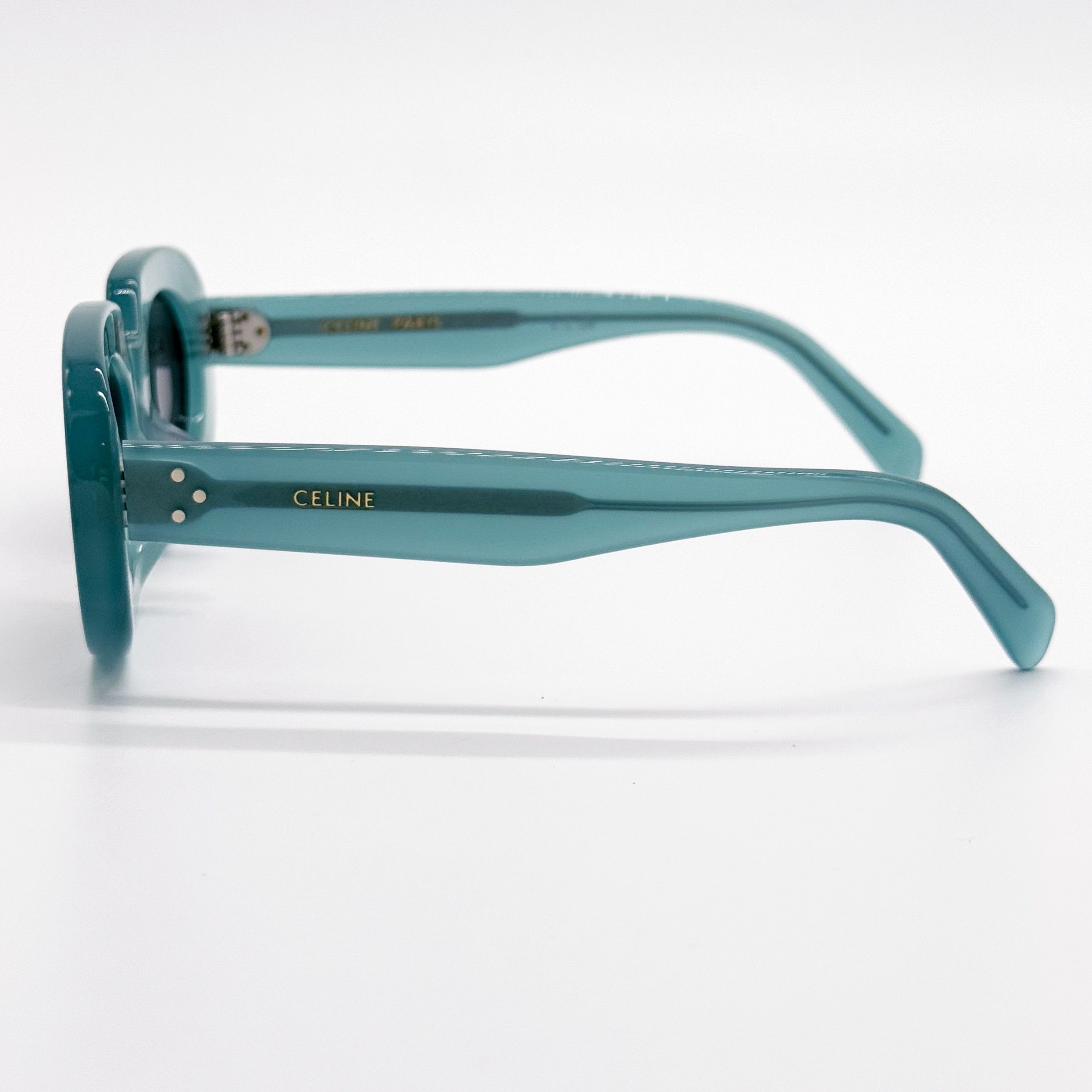 Celine NEW CELINE CL40276U 93N SHINY LIGHT GREEN WOMEN SUNGLASSES Size ONE SIZE - 7 Thumbnail