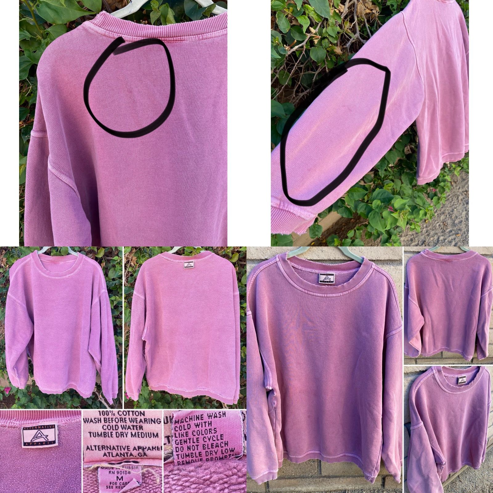 Alternative Apparel Alternative Apparel Sweatshirt Worn Thrashed Holes Sweater Made In Russia Size M Mens Pullover Distressed Color See Pics 1990s Style Sweatshirt Size US M / EU 48-50 / 2 - 9 Thumbnail