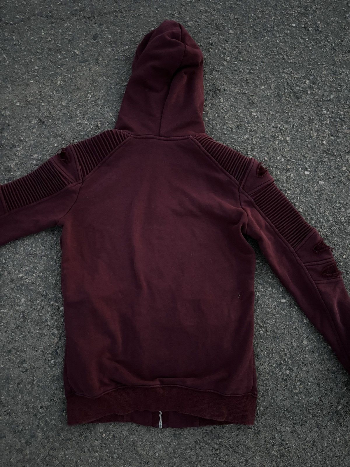 Designer × Vintage Y2k Project X Paris burgundy neoprene jacket Size XS / US 0-2 / IT 36-38 - 7 Thumbnail