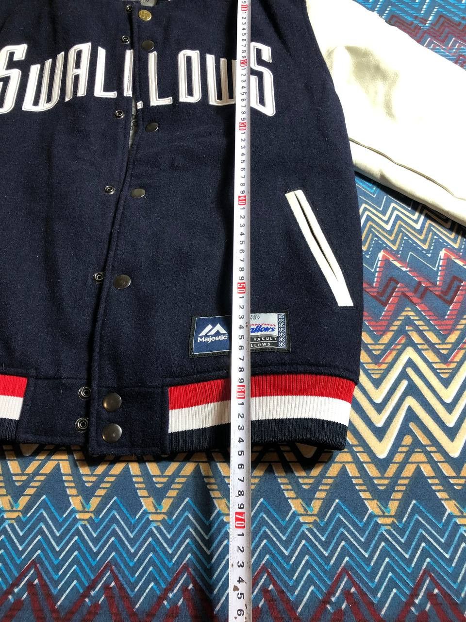 MLB × Majestic × Vintage NEW YORK YANKEES MAJESTIC SATIN BOMBER JACKET NAVY BLUE Size US M / EU 48-50 / 2 - 12 Thumbnail