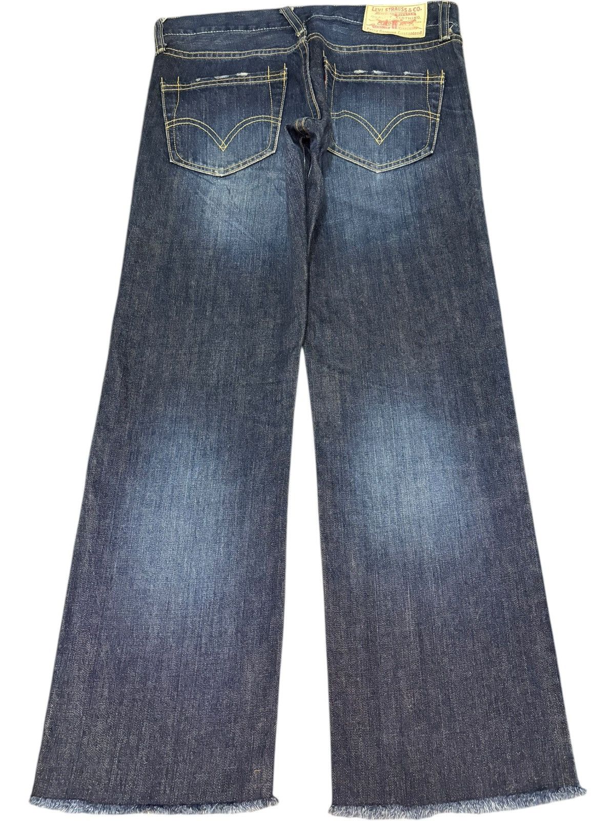 Levi's Vintage 90s Levis 502 Blue Wash Distressed Jeans Size 30" / US 8 / IT 44 - 2 Thumbnail