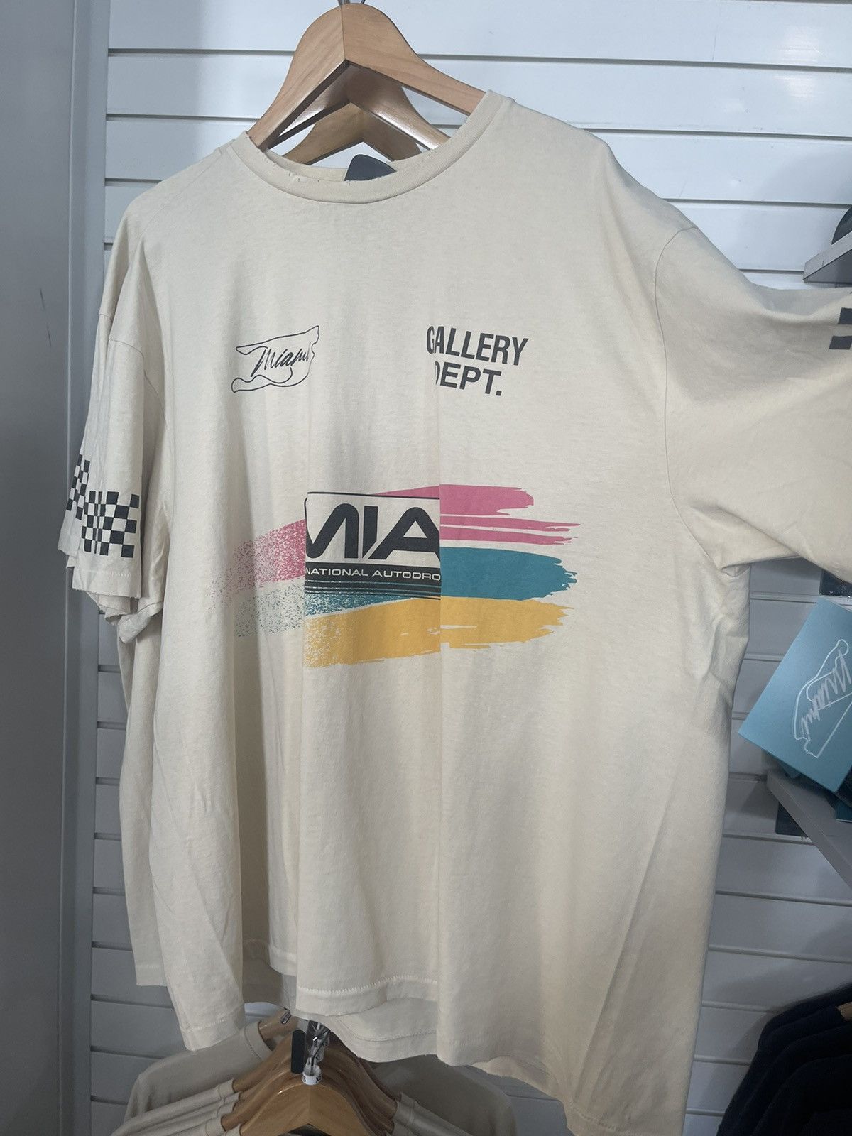 image of Gallery Dept. X F1 Miami in Beige, Men's (Size Small)