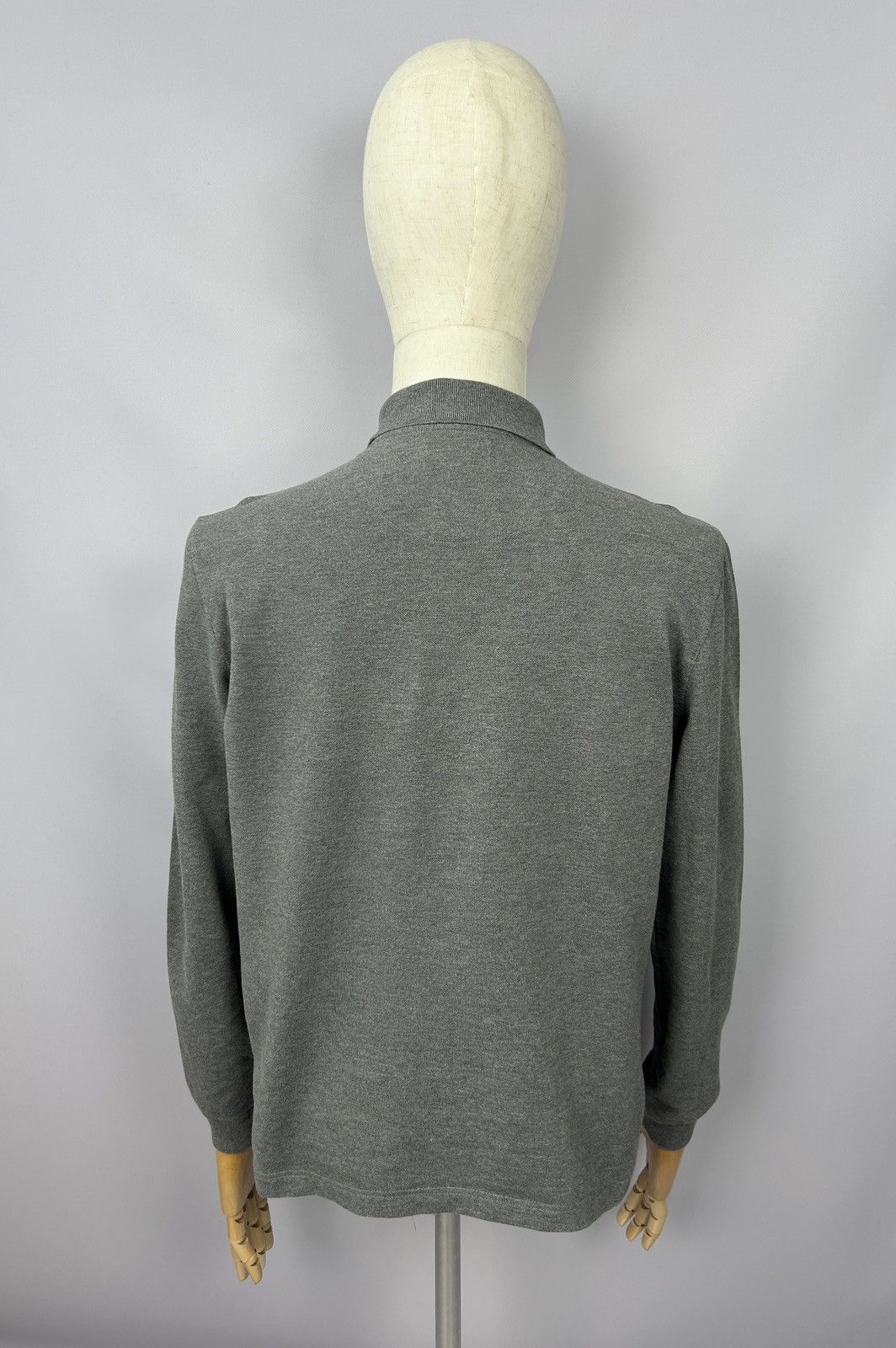 Lacoste Lacoste Grey Longsleeve Polo Shirt Size 4 / M P2P 20'8" Size US M / EU 48-50 / 2 - 5 Thumbnail