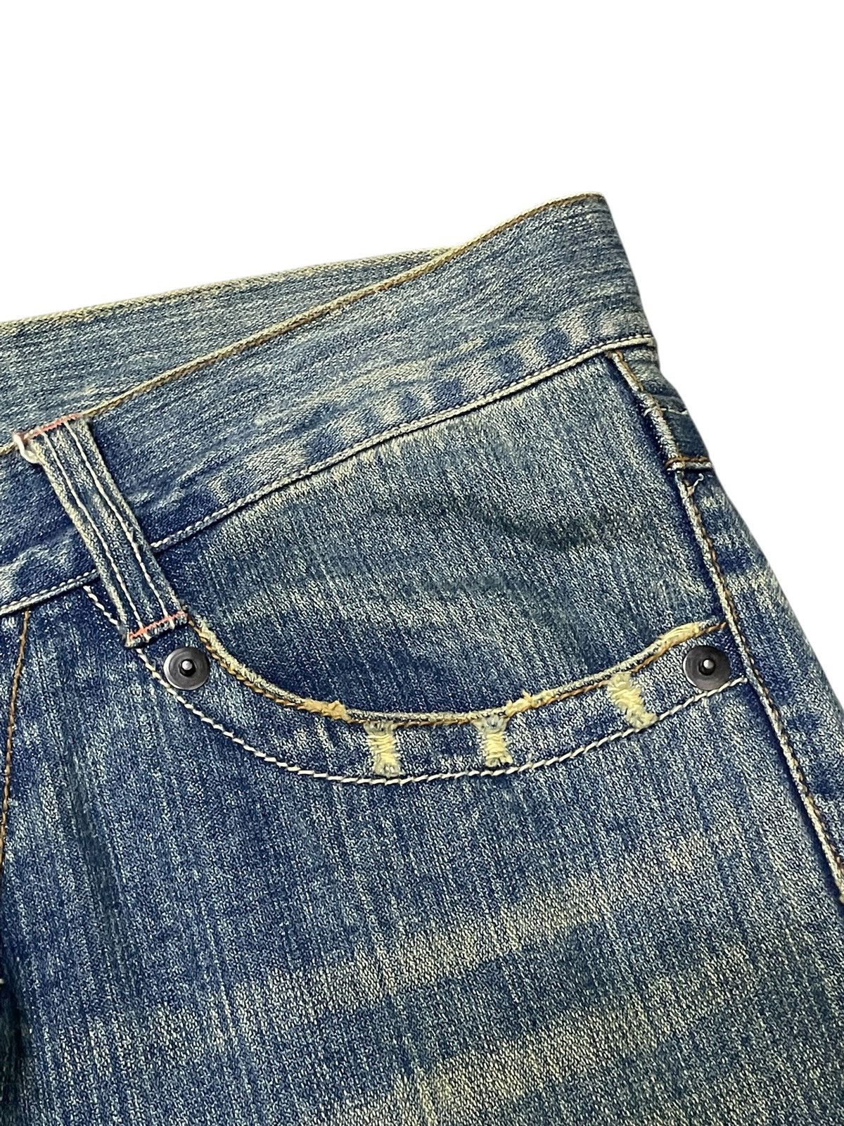 Hysteric Glamour Japanese Spiral Cut Flare Distressed Jeans Size US 32 / EU 48 - 11 Thumbnail