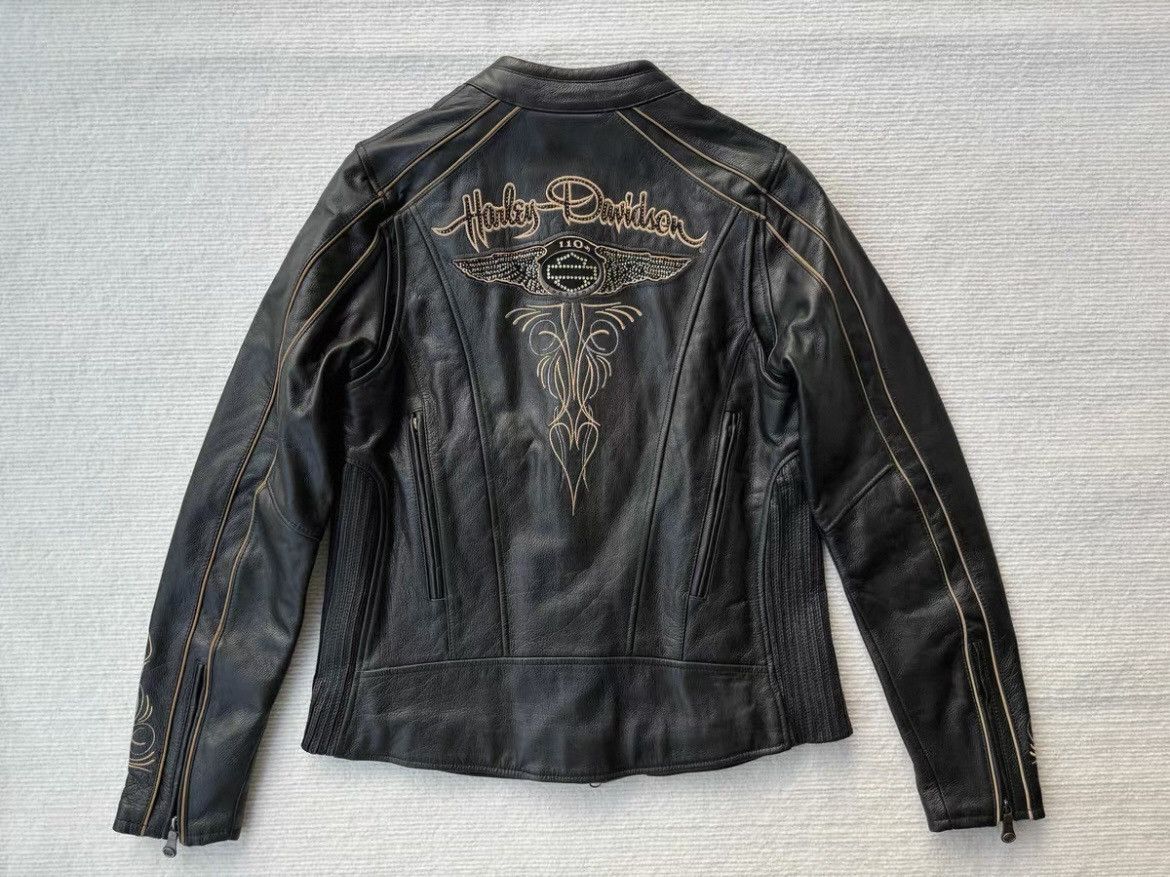 Harley Davidson RARE-HARLEY DAVIDSON 110TH ANNIVERSARY WOMENS JACKET Size M / US 6-8 / IT 42-44 - 3 Thumbnail