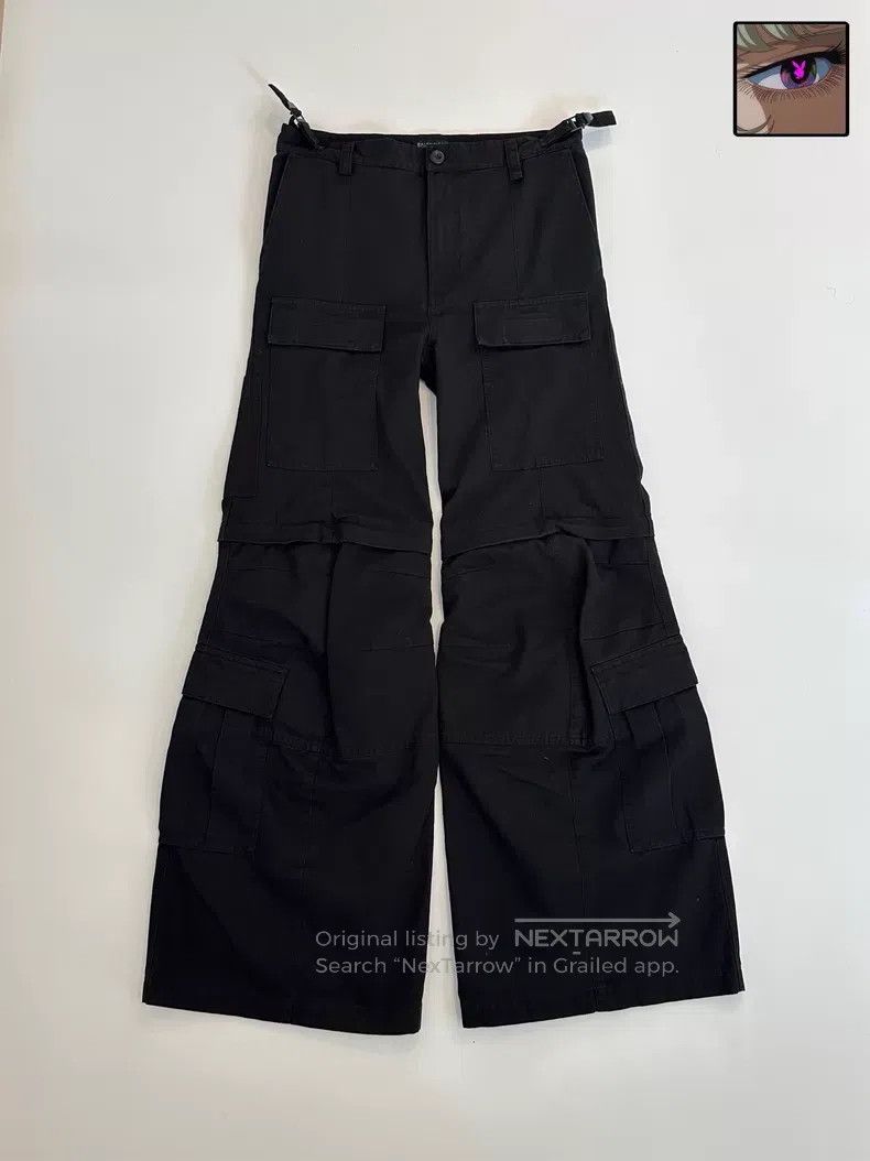 Balenciaga Balenciaga size XS Bell-bottom work pants, black Size US 27 - 1 Thumbnail