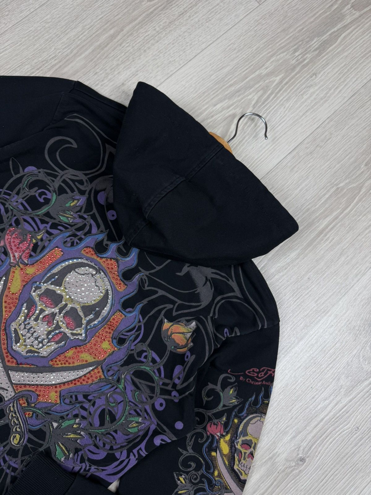 Ed Hardy Ed Hardy by Christian Audigier Women Zip Hoodie Big Logo Size S / US 4 / IT 40 - 7 Thumbnail