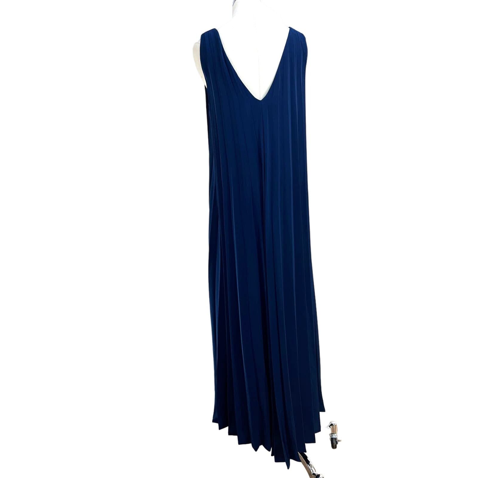 Samsoe Samsoe Samsoe Samsoe Annico Dress Pleated Maxi Blue Size S / US 4 / IT 40 - 10 Thumbnail