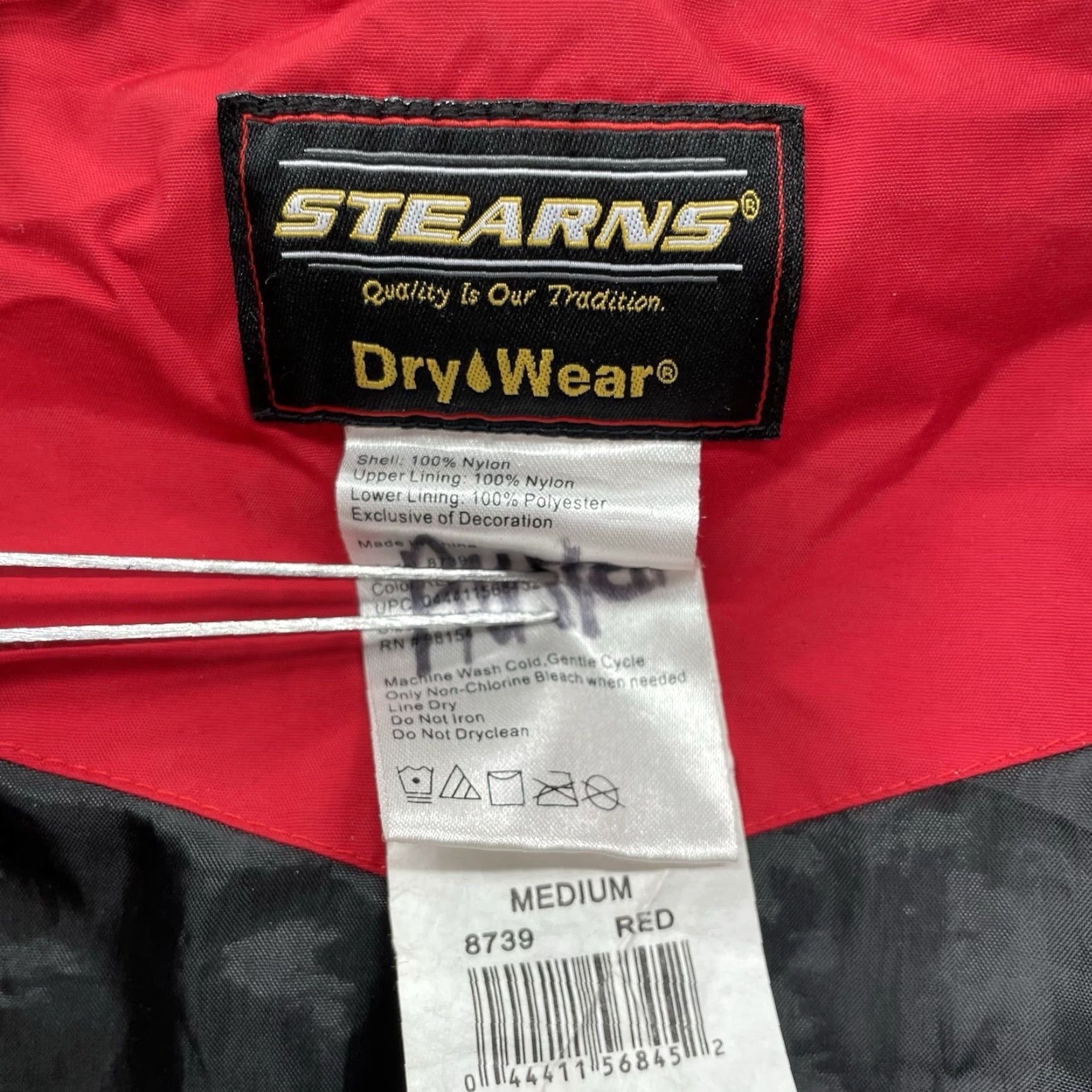 Rains VINTAGE Stearns Windbreaker Jacket Men's Medium Red Windbreaker Moto Biker Rain Coat Windbreaker Jacket Size US M / EU 48-50 / 2 - 3 Thumbnail