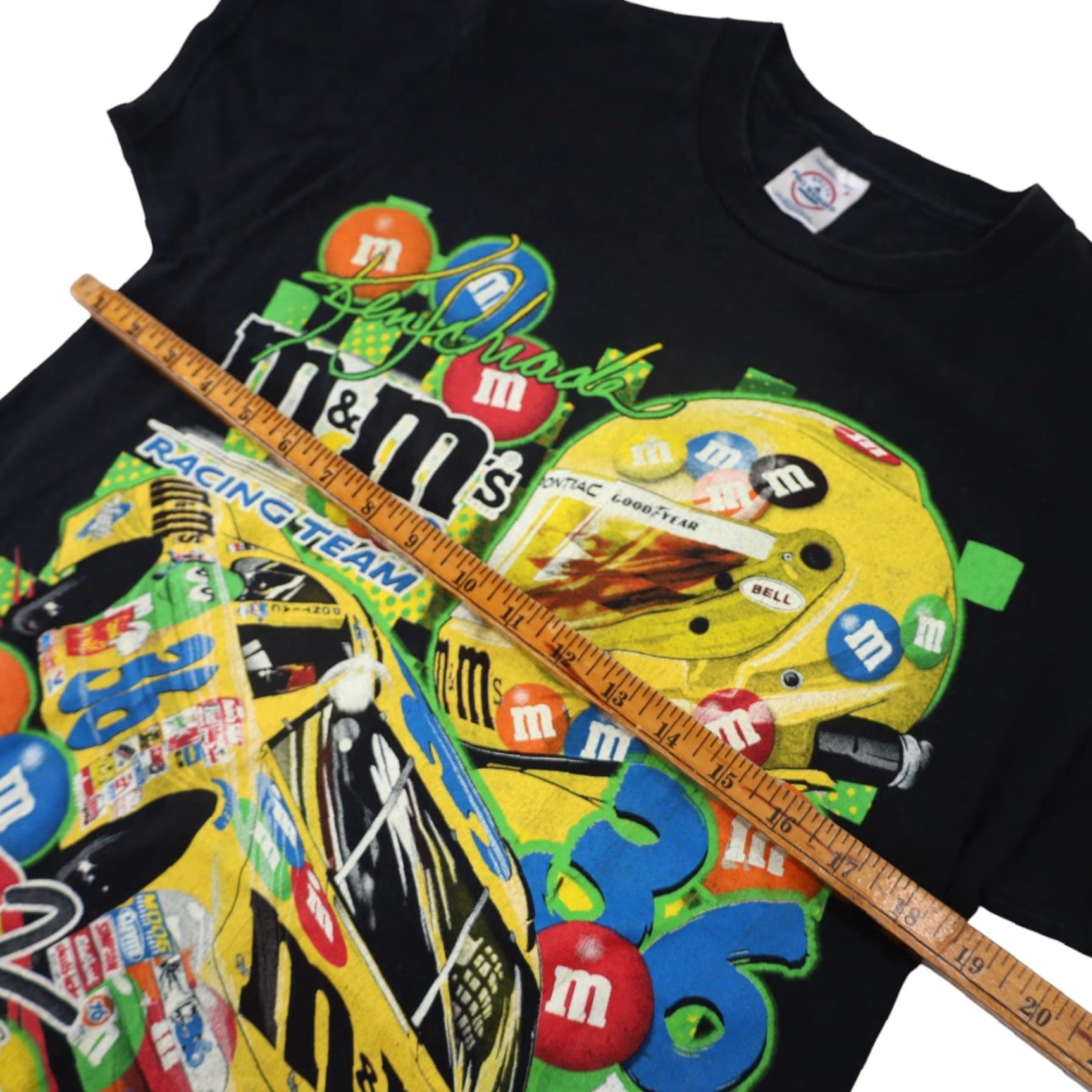 NASCAR VINTAGE Y2k M&Ms Racing Team Front/back Graphic T Shirt NASCAR Men M Black Shirts Mens Size US M / EU 48-50 / 2 - 6 Thumbnail