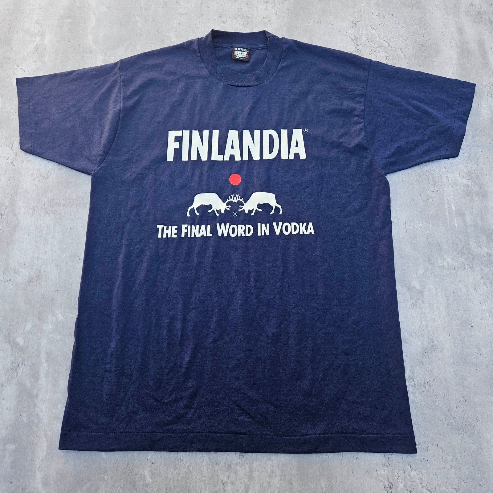 Other Vintage Finlandia Vodka Shirt 1990's Size XL Blue Size US XL / EU 56 / 4 - 1 Thumbnail