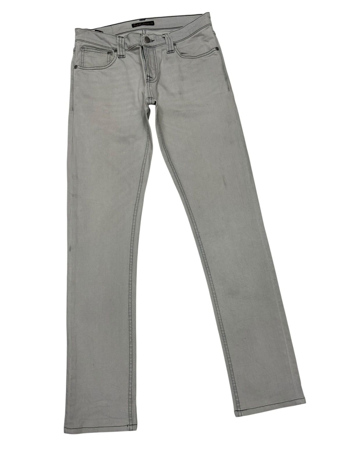 Nudie Jeans Nudie Jeans Tight Long John Cool Grey Denim Jeans Size 29" - 3 Thumbnail