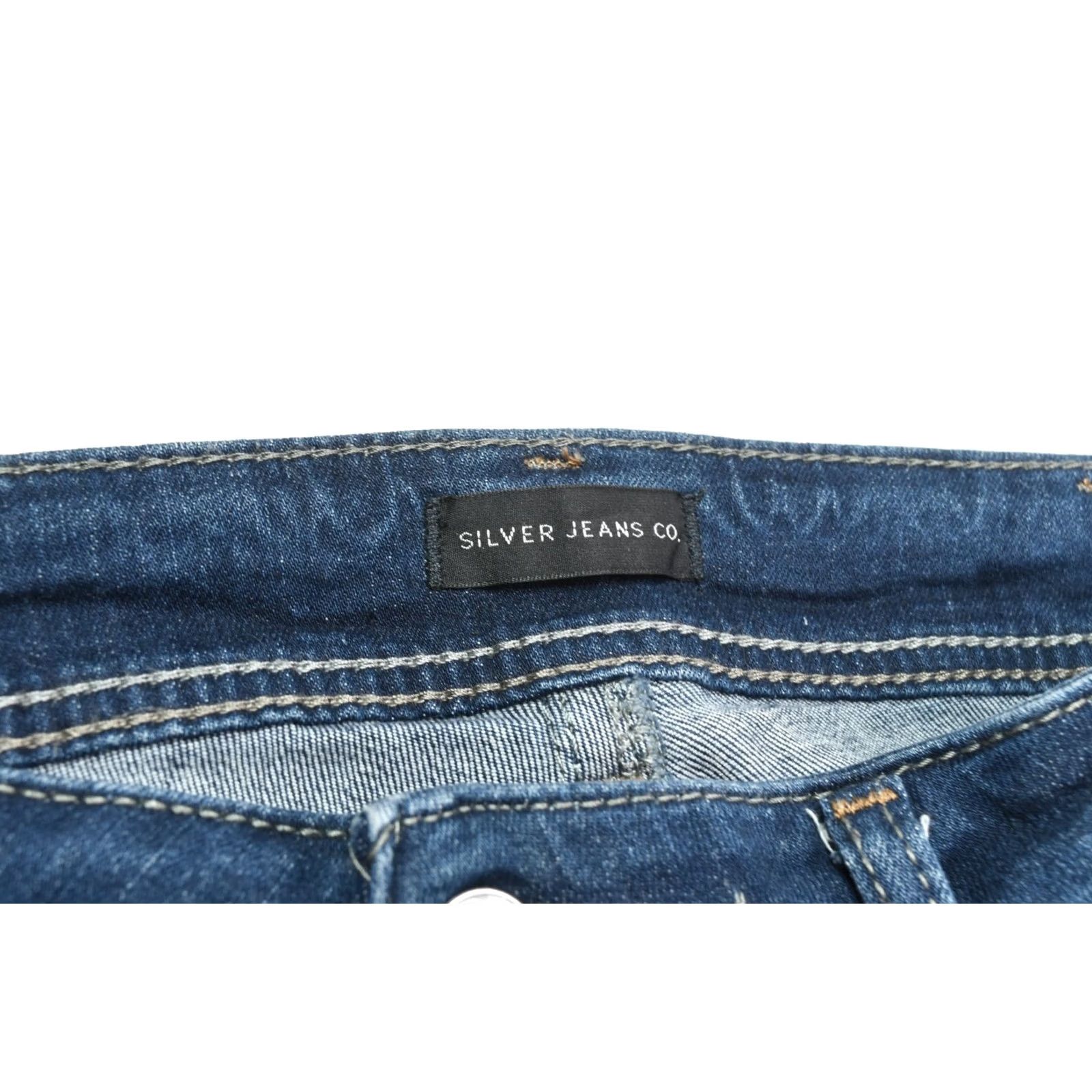 Silver Jeans Co. Silver SUKI Skinny Jeans Blues Mid-Rise Stretch Denim Jeans Womens 30x34 Regular XS-? Size 24" / US 00 / IT 34 - 5 Thumbnail