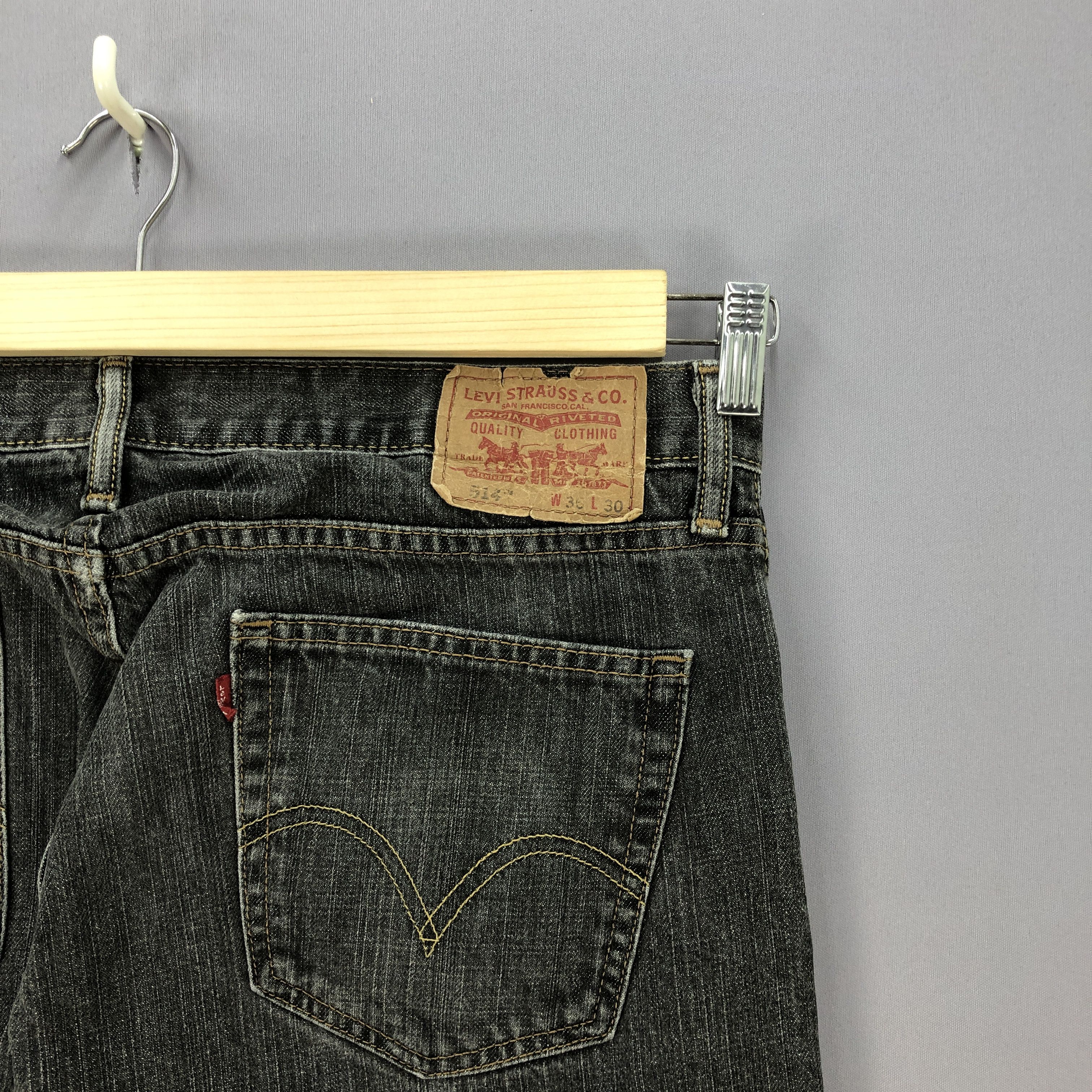 Levi's Vintage Levis Distressed Jeans Levi's Faded Black Denim Size US 38 / EU 54 - 5 Thumbnail