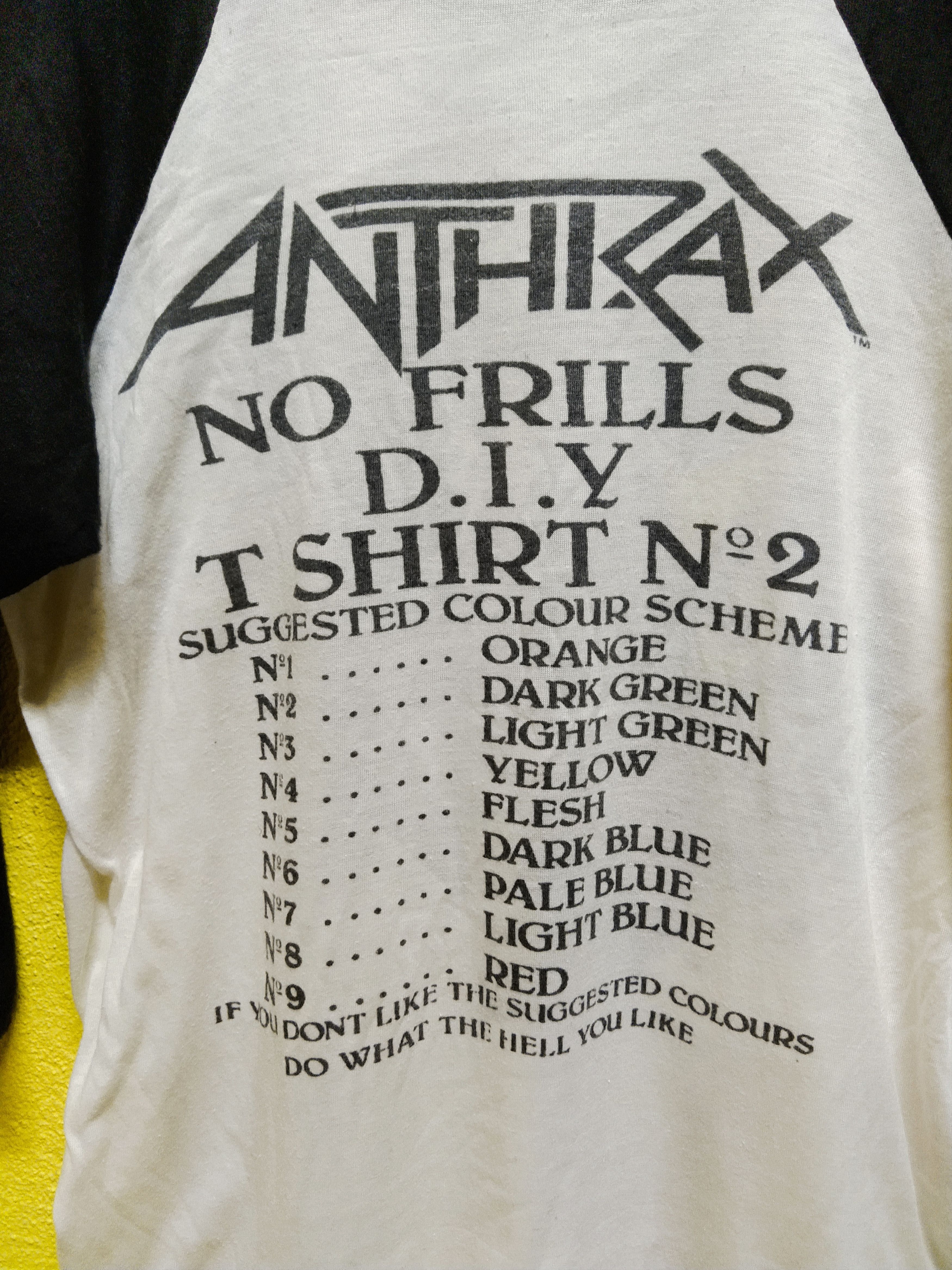 Band Tees Vintage Anthrax 3Q Tees Size US M / EU 48-50 / 2 - 9 Thumbnail