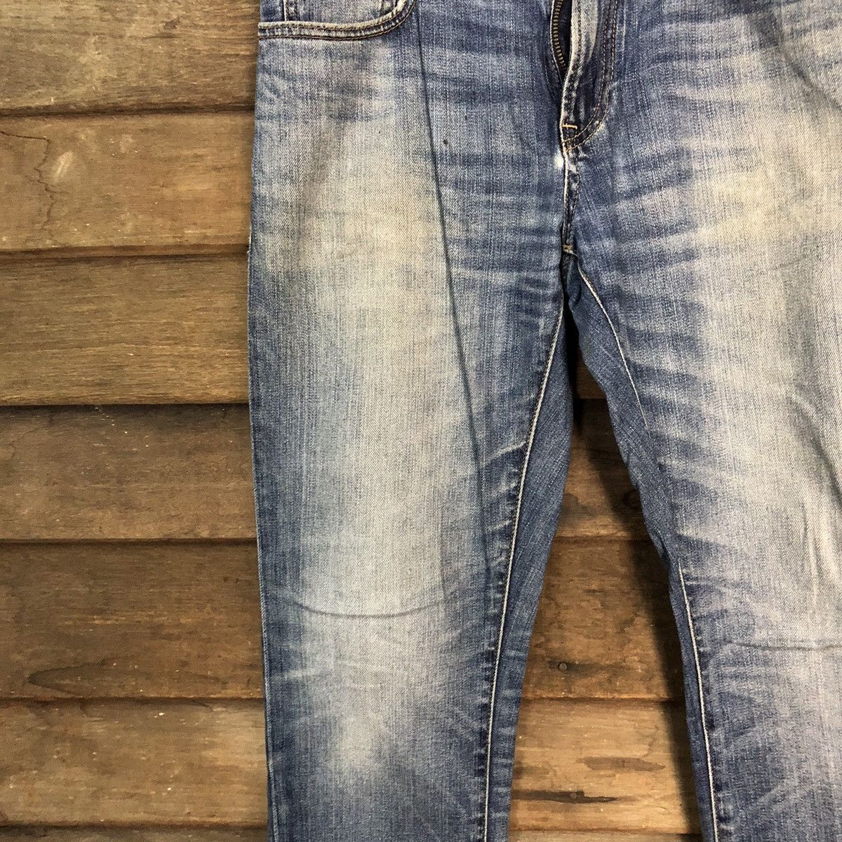Faded Glory Uniqlo faded japan Jeans Blue Denim Pants #7310 Size US 32 / EU 48 - 9 Thumbnail