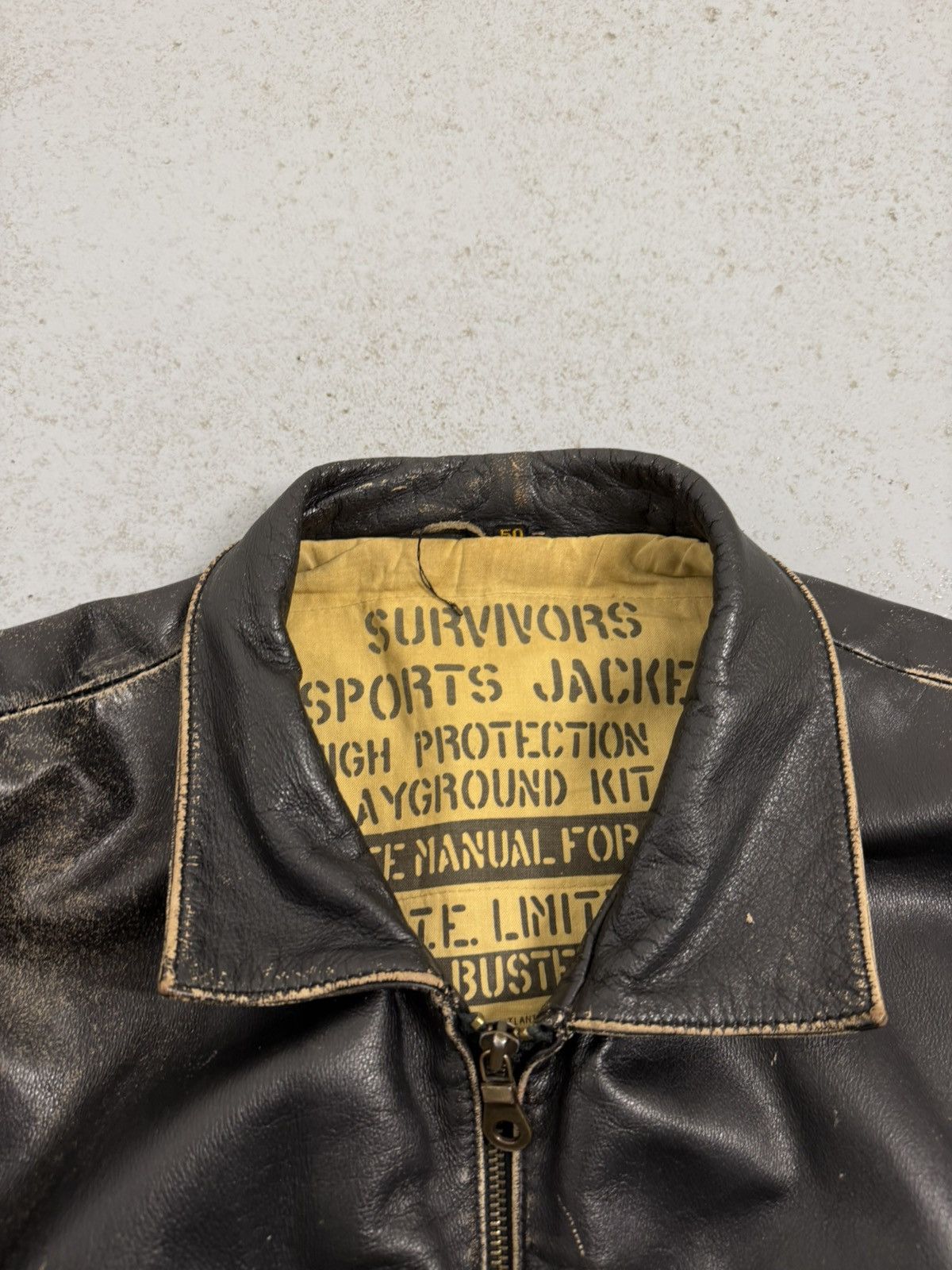 Genuine Leather Vintage Altantic Shores Key West Florida Leather Jacket Size US M / EU 48-50 / 2 - 13 Thumbnail