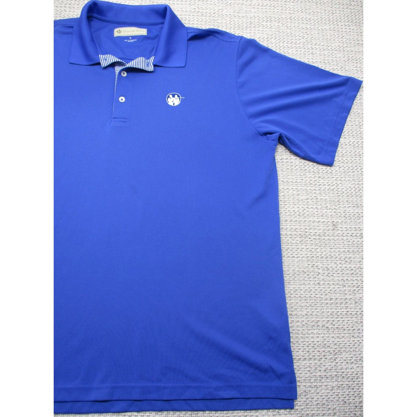 Vintage Donald Ross Polo Shirt Unisex Adults XL Short Sleeve Blue Preppy Golf Casual Button Collar Logo Collection: Turtle Creek Mens Womens? Size US XL / EU 56 / 4 - 3 Thumbnail