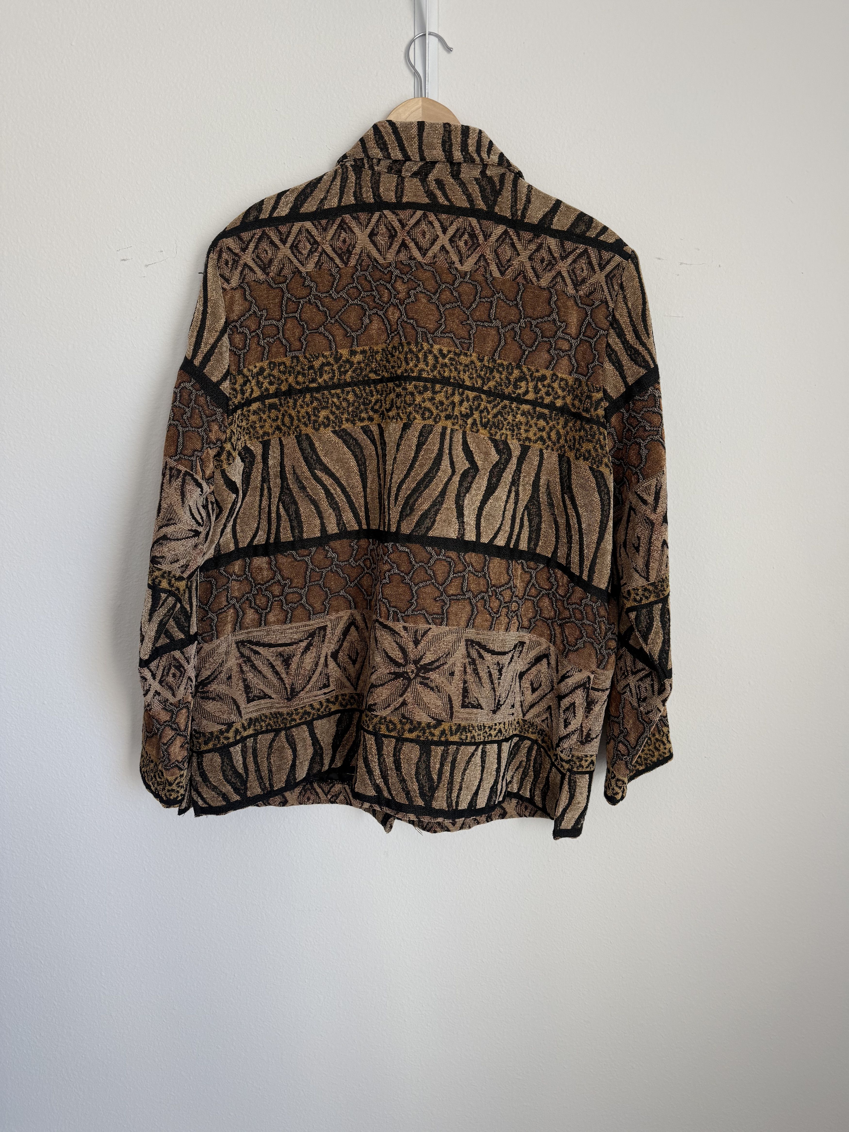 Other Vintage 90s Animal Print Tapestry Jacket Women’s XL rare Size XL / US 12-14 / IT 48-50 - 2 Thumbnail
