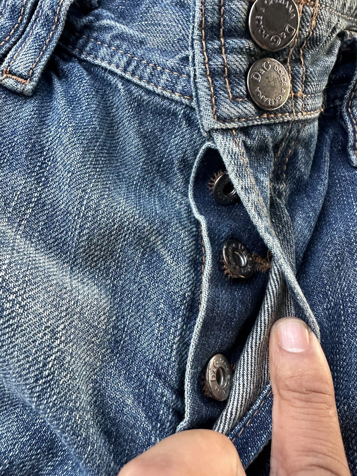 Dolce & Gabbana Dolce Gabbana Distressed Rusty Denim W35 D174 Size US 35 - 13 Thumbnail